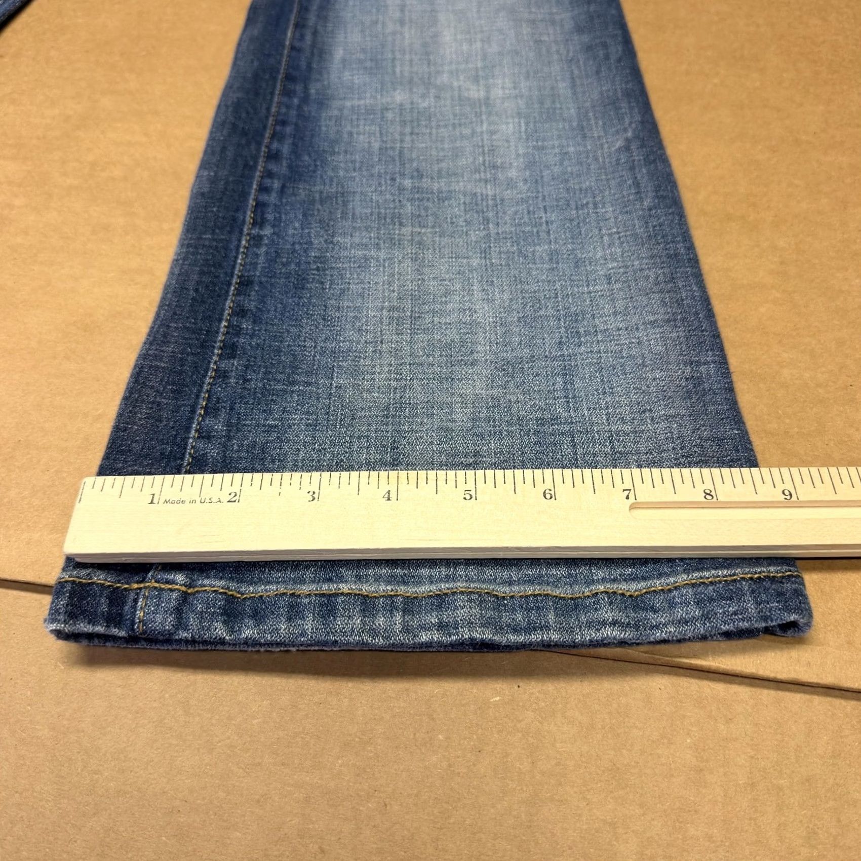 Southpole Southpole Jeans Juniors 13 Blue Low Rise Flare Embroidered Logo Stretch Denim Jeans - 5-Pocket Logo Crest Embroidery Womens, Regular Fit, Medium Wash Size 34" / US 12 / IT 48 - 2 Thumbnail