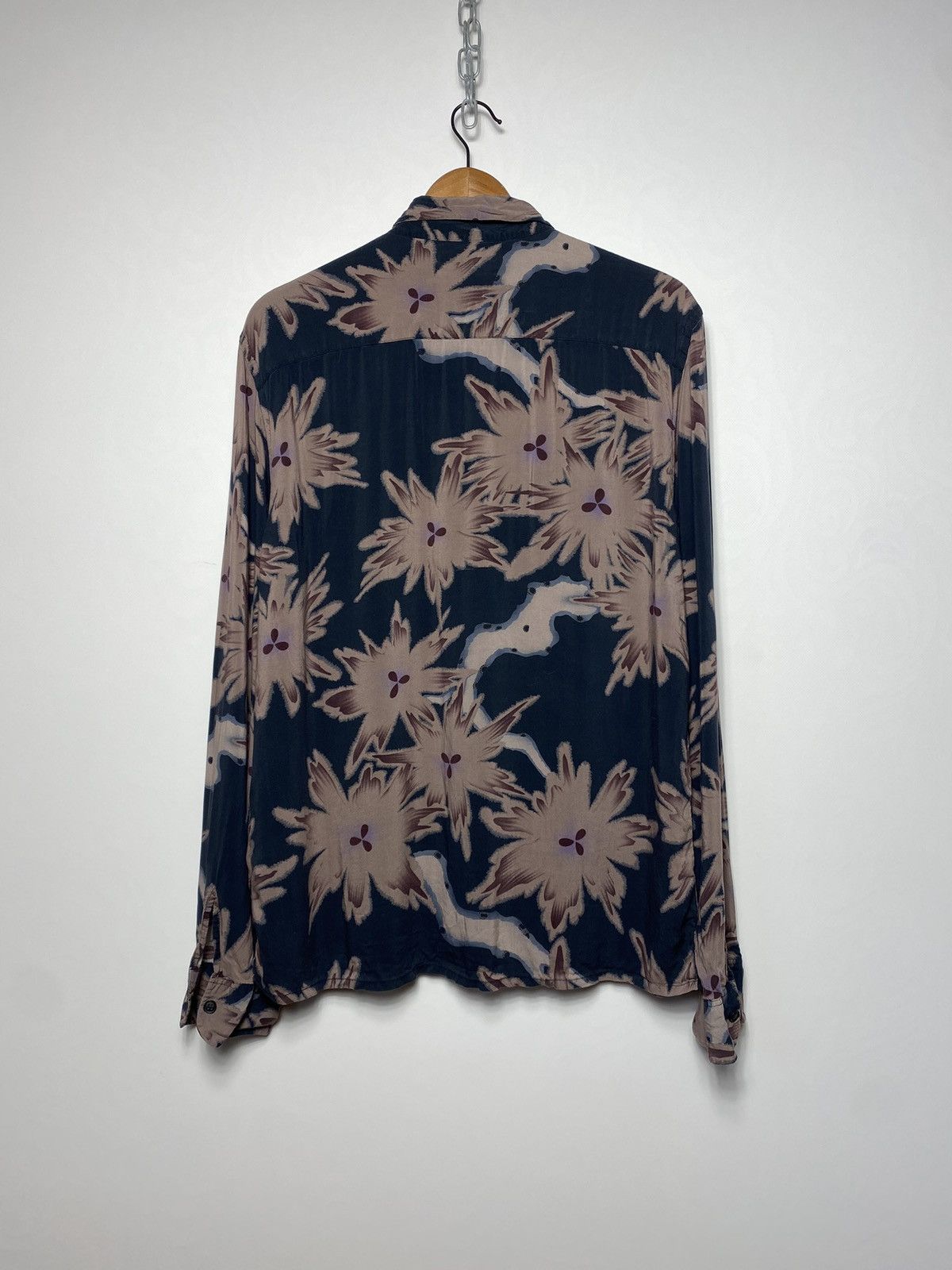 Allsaints Allsaints 100% Viscose Printed Shonto Ls Shirt Size US L / EU 52-54 / 3 - 12 Thumbnail