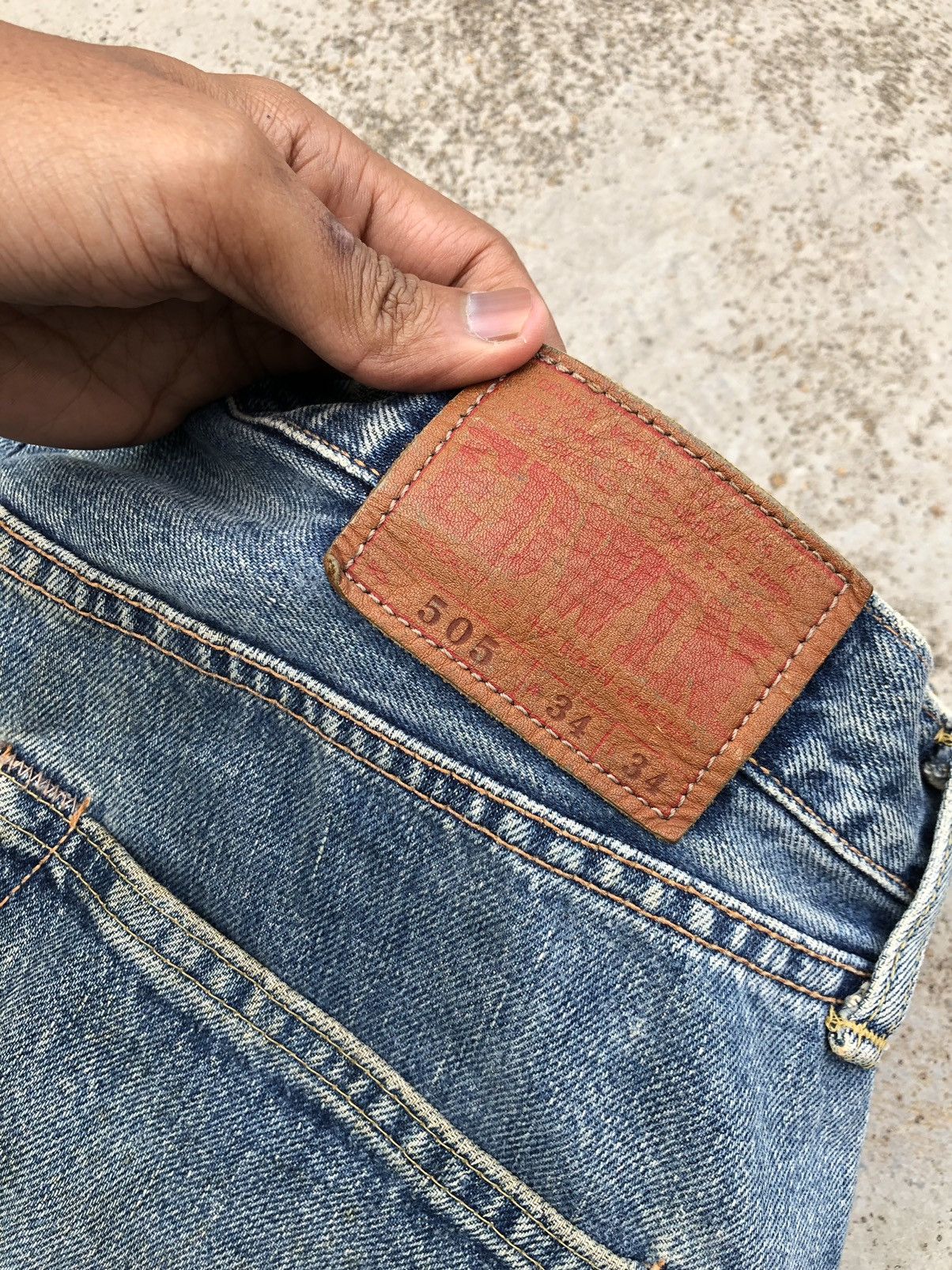 Edwin WIDE LEG⚡️⚡️VINTAGE SELVEDGE RUSTY DENIM Size US 34 / EU 50 - 5 Thumbnail