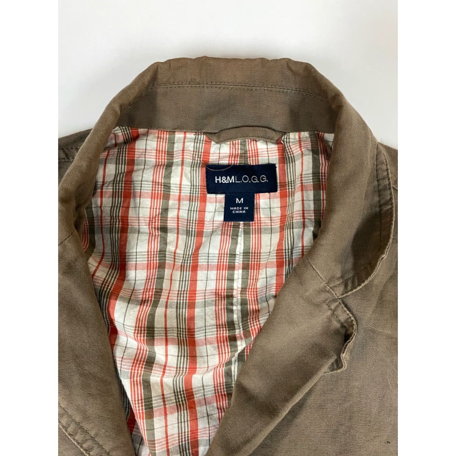 H&M H&M Jacket Coat Women M Brown Solid Knit Cotton Blend Button Collared Formal Vintage No Size M / US 6-8 / IT 42-44 - 4 Thumbnail
