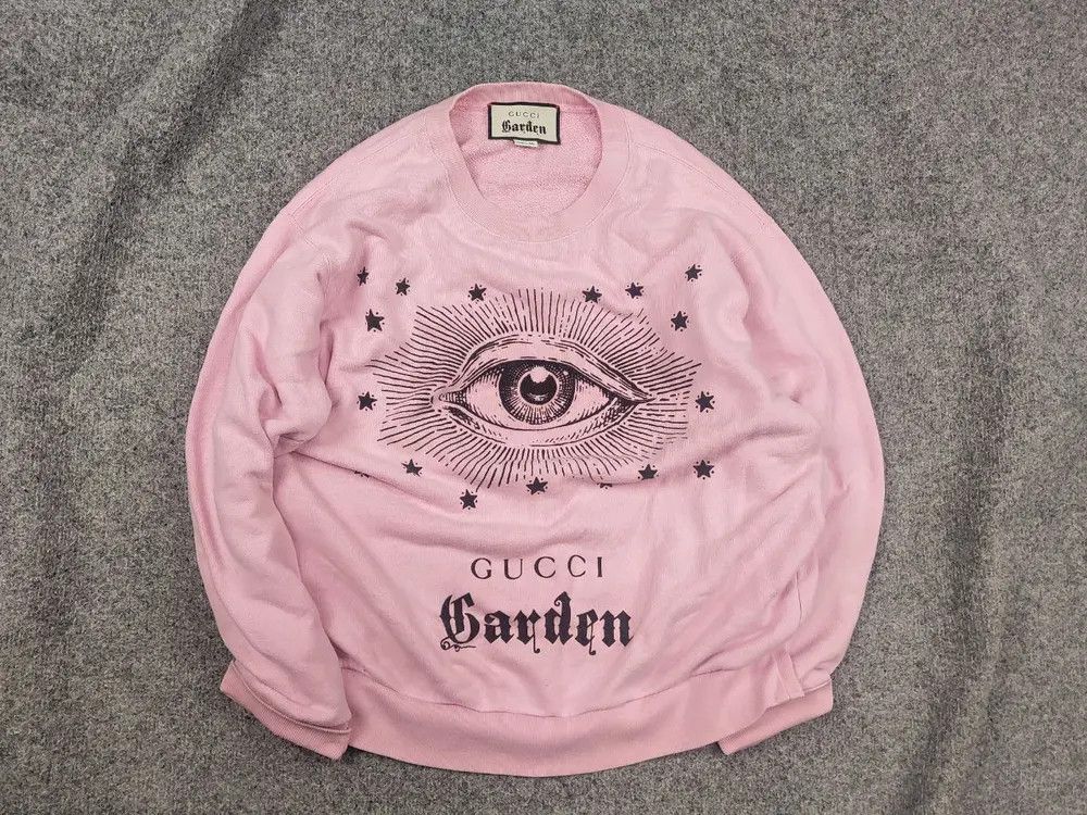Gucci Gucci Garden Limited Edition Authentic pink sweatshirt eye Size US S / EU 44-46 / 1 - 1 Thumbnail