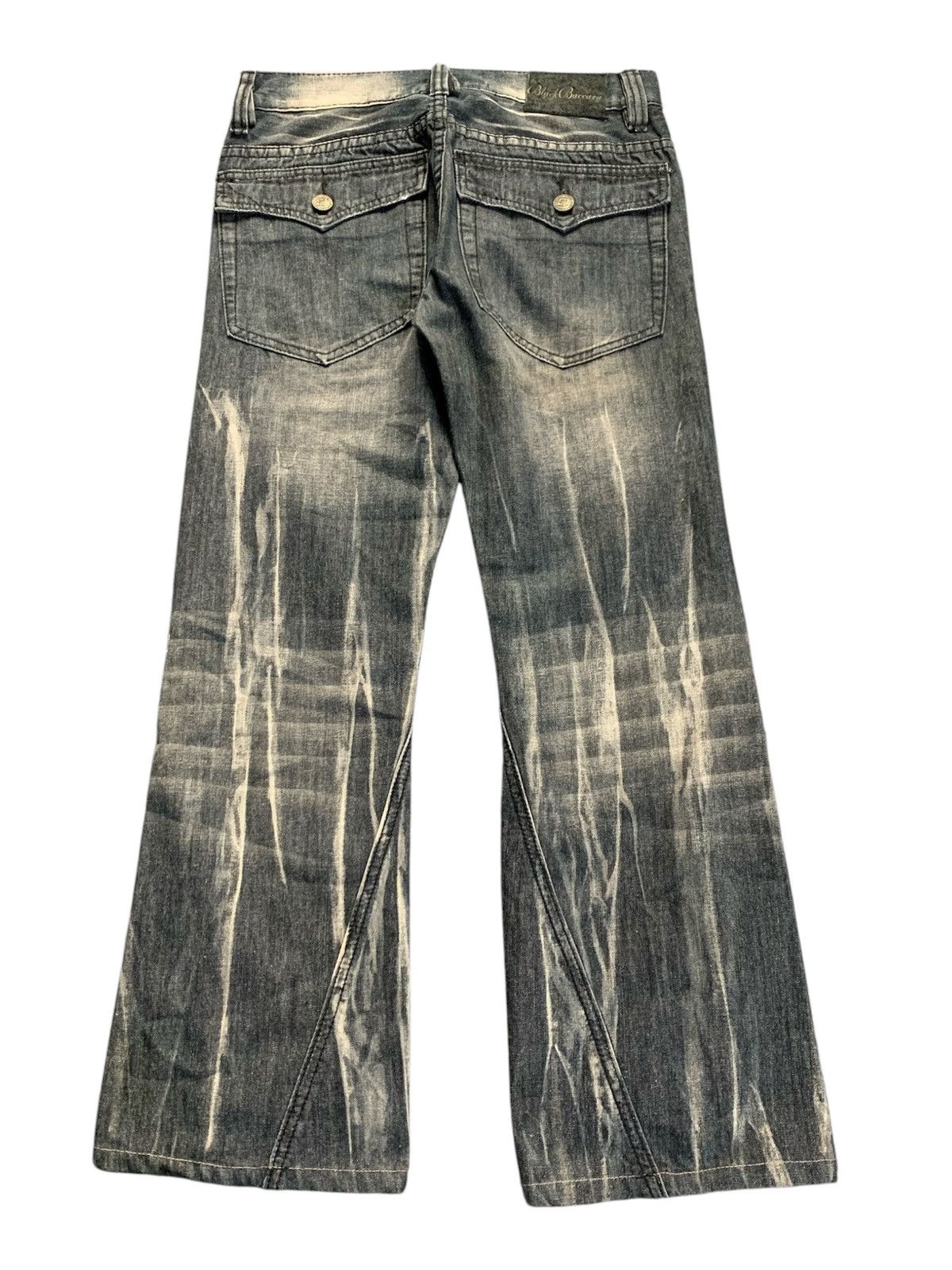 Isamu Katayama Backlash Lace up blackbaccara pant vkei style japanese brand Size US 30 / EU 46 - 5 Thumbnail