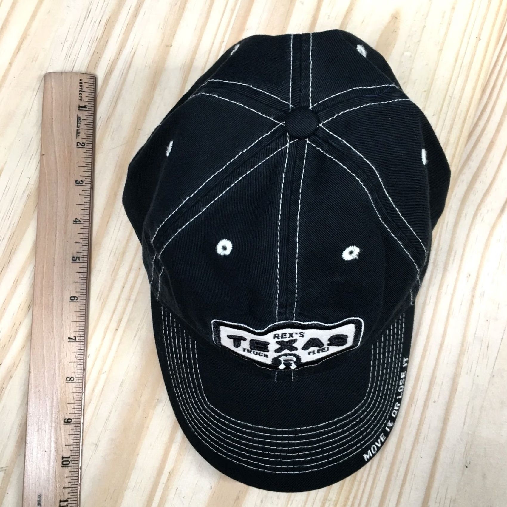 Vintage Arizona Baseball Cap Rex Texas Truck Fleet Unisex Black OS Embroidered Logo Size ONE SIZE - 5 Thumbnail