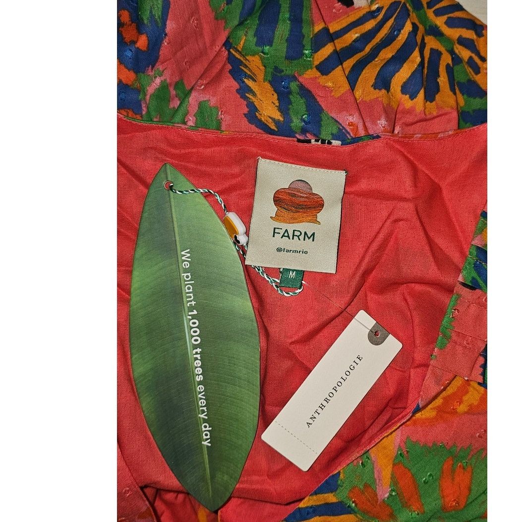 Anthropologie NWT Anthropologie Farm Rio Macaw Ruffled Wrap Dress $250 M Size M / US 6-8 / IT 42-44 - 6 Thumbnail