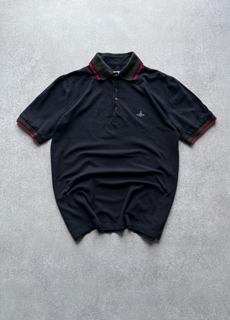 Vintage Vintage Vivienne Westwood Orb Saturn Polo Shirt Y2K XXL Size US XXL / EU 58 / 5 - 4 Thumbnail
