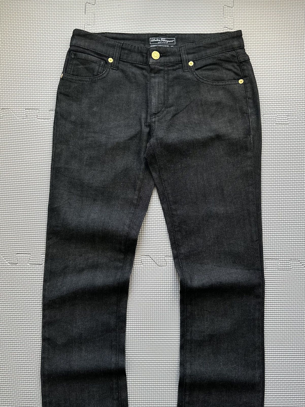 Salvatore Ferragamo Salvatore Ferragamo Slim Fit Black Jeans Size 28" / US 6 / IT 42 - 3 Thumbnail