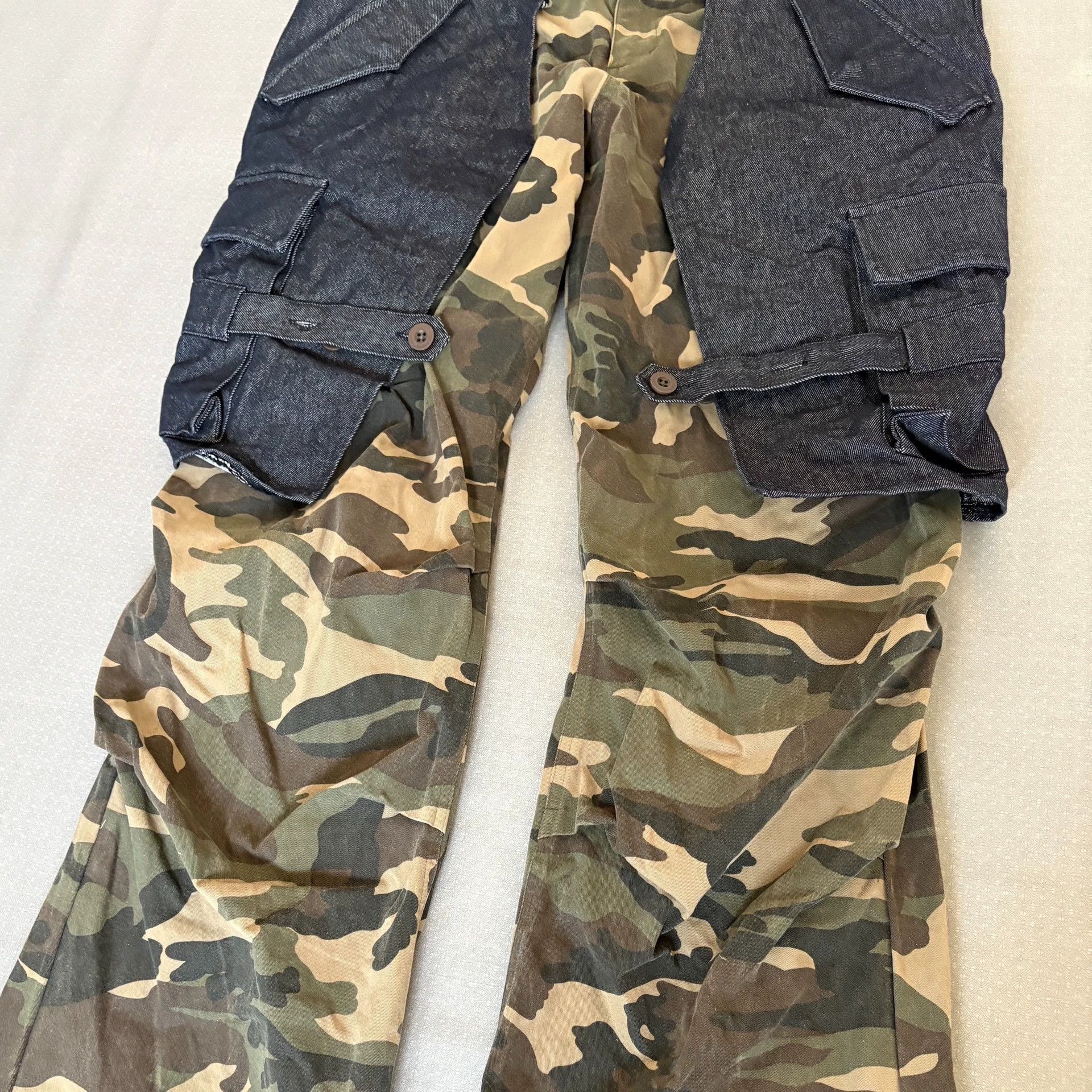 Other Andersson Bell Denim Camo Cargo Pants Button Strap Cuff Size US 32 / EU 48 - 4 Thumbnail