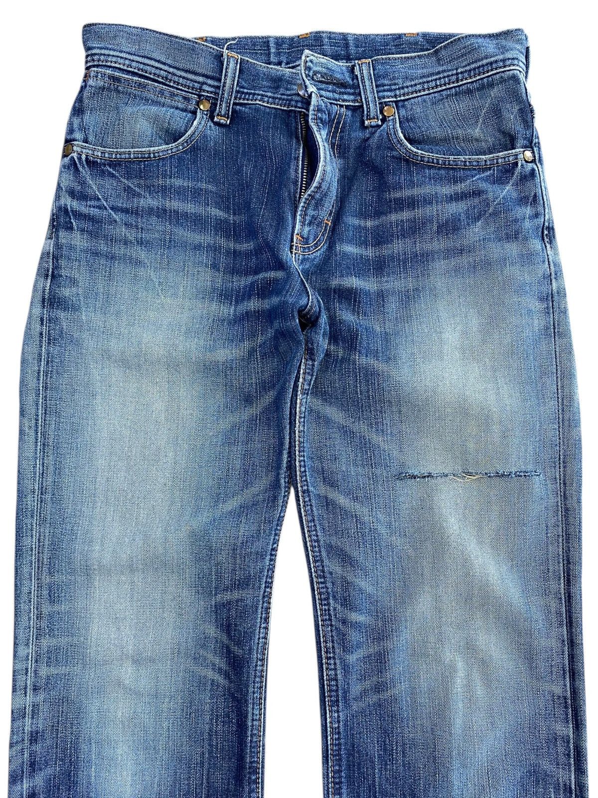 Wrangler Wrangler Whiskers Faded Wash Style Straight Cut Jeans Size US 31 - 2 Thumbnail