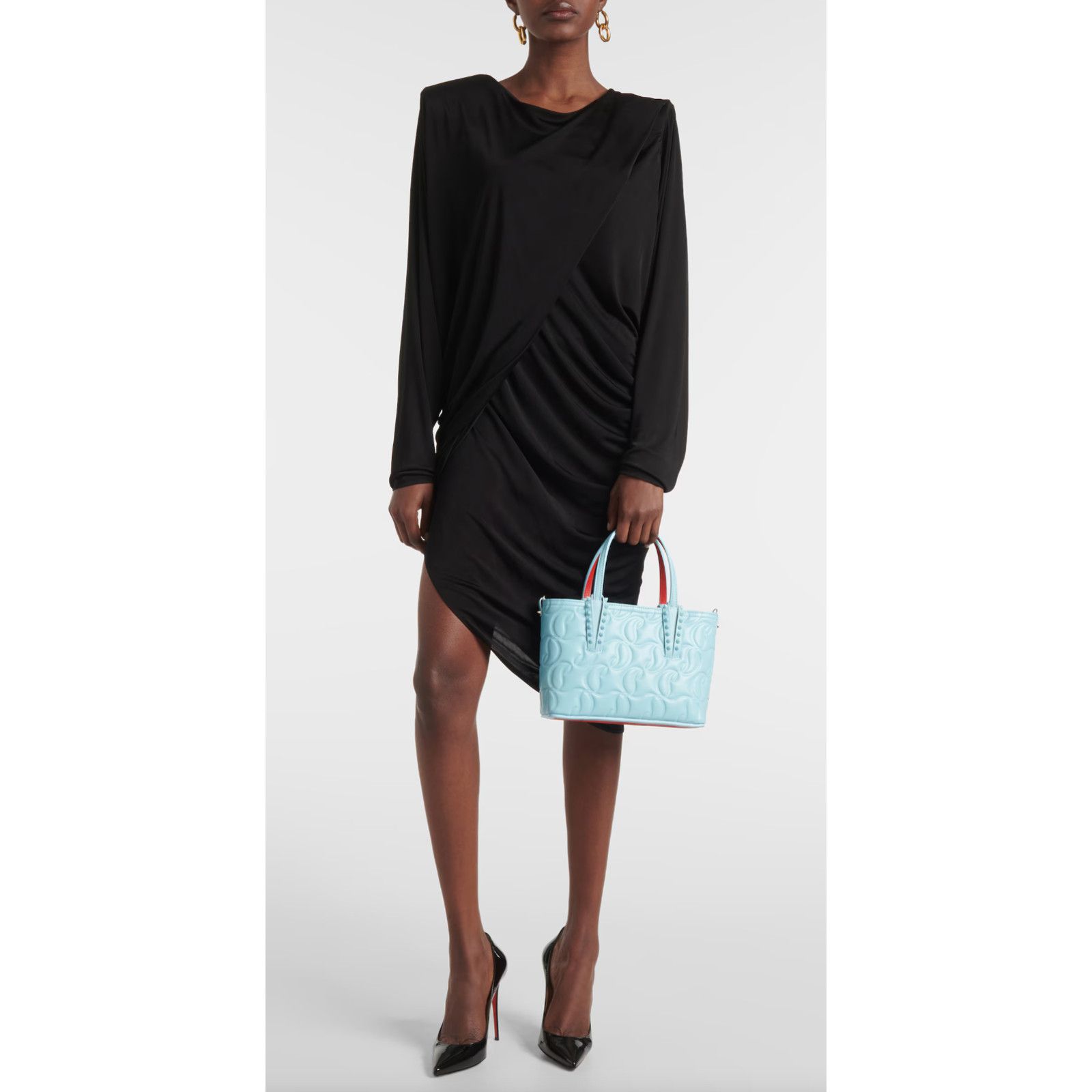 Christian Louboutin Christian Louboutin Cabata Mini Leather Tote Crossbody Bag Size ONE SIZE - 5 Thumbnail