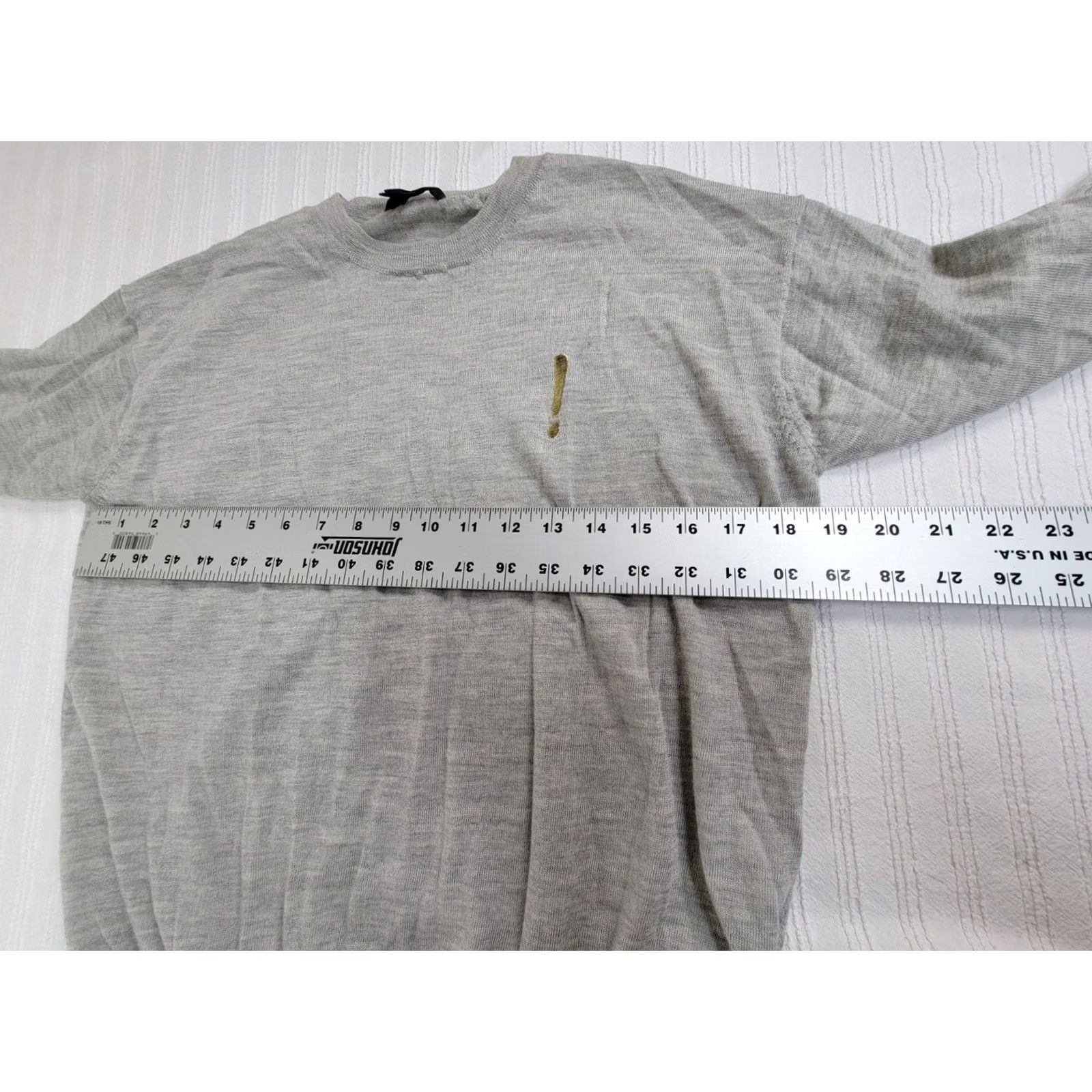 J.Crew J.Crew Women 3/4 Sleeve Crew Neck Tippi Sweater Medium Gray Merino Wool Pullover Size M / US 6-8 / IT 42-44 - 7 Thumbnail
