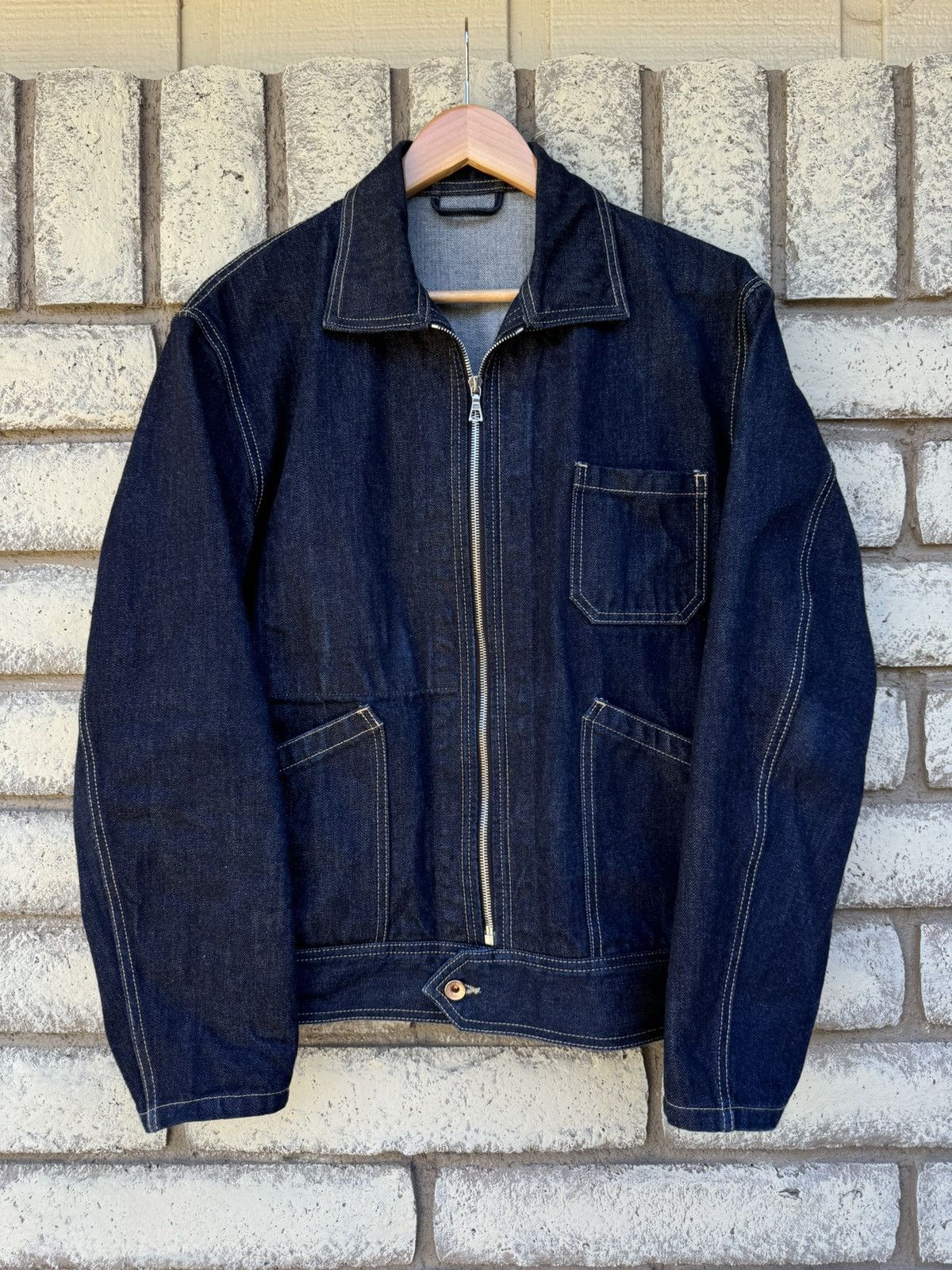 【 関税・送料込み】DARK INDIGO COTTON CASUAL JACKET RRL Leyton Indigo Denim Jacket Leyton Wash Indigo | Cultizm