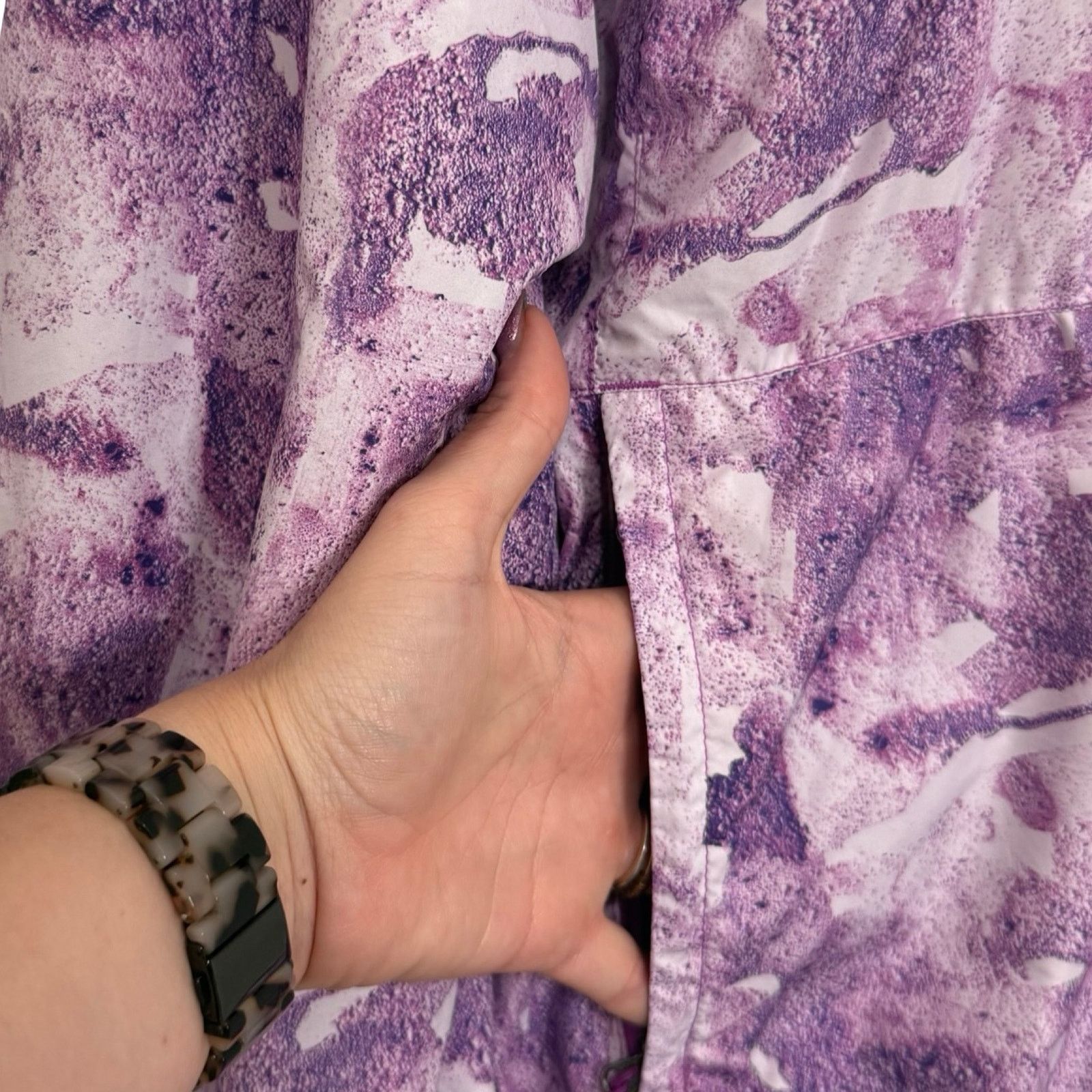 The North Face North Face Purple White Hydrenaline ¼ Zip Pullover Jacket L Size L / US 10 / IT 46 - 8 Thumbnail