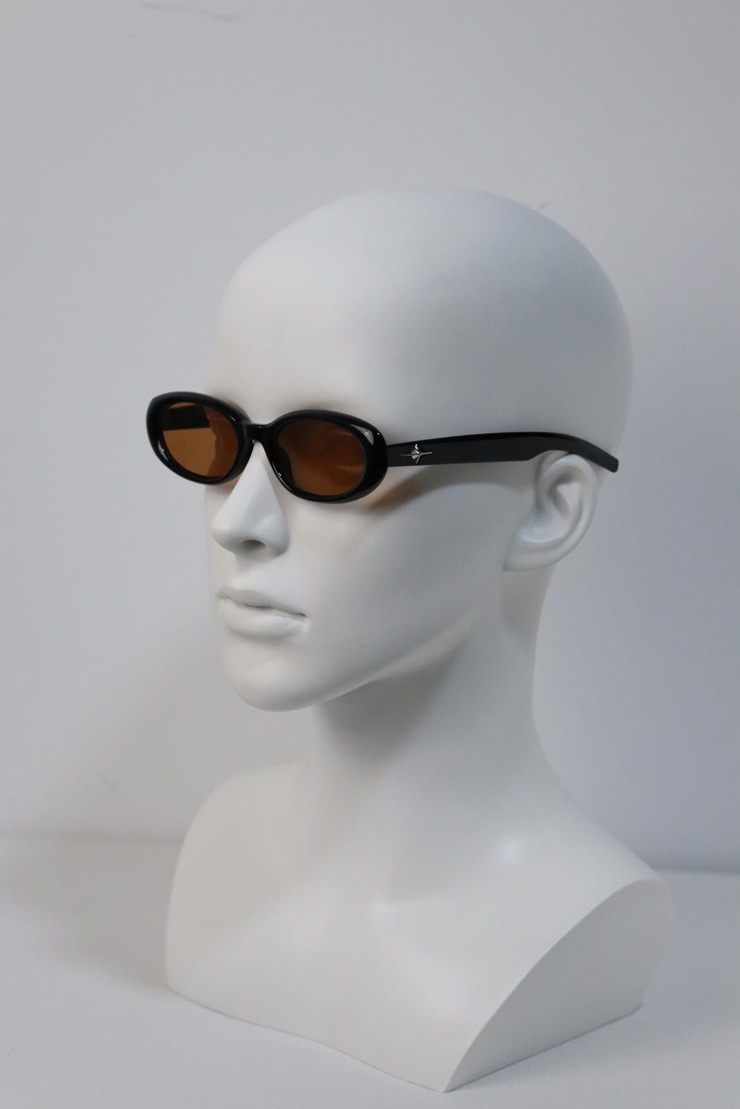 Japanese Brand Y2k Avant Garde Cat Eye Round Black Sunglasses Unisex OS Size ONE SIZE - 5 Thumbnail