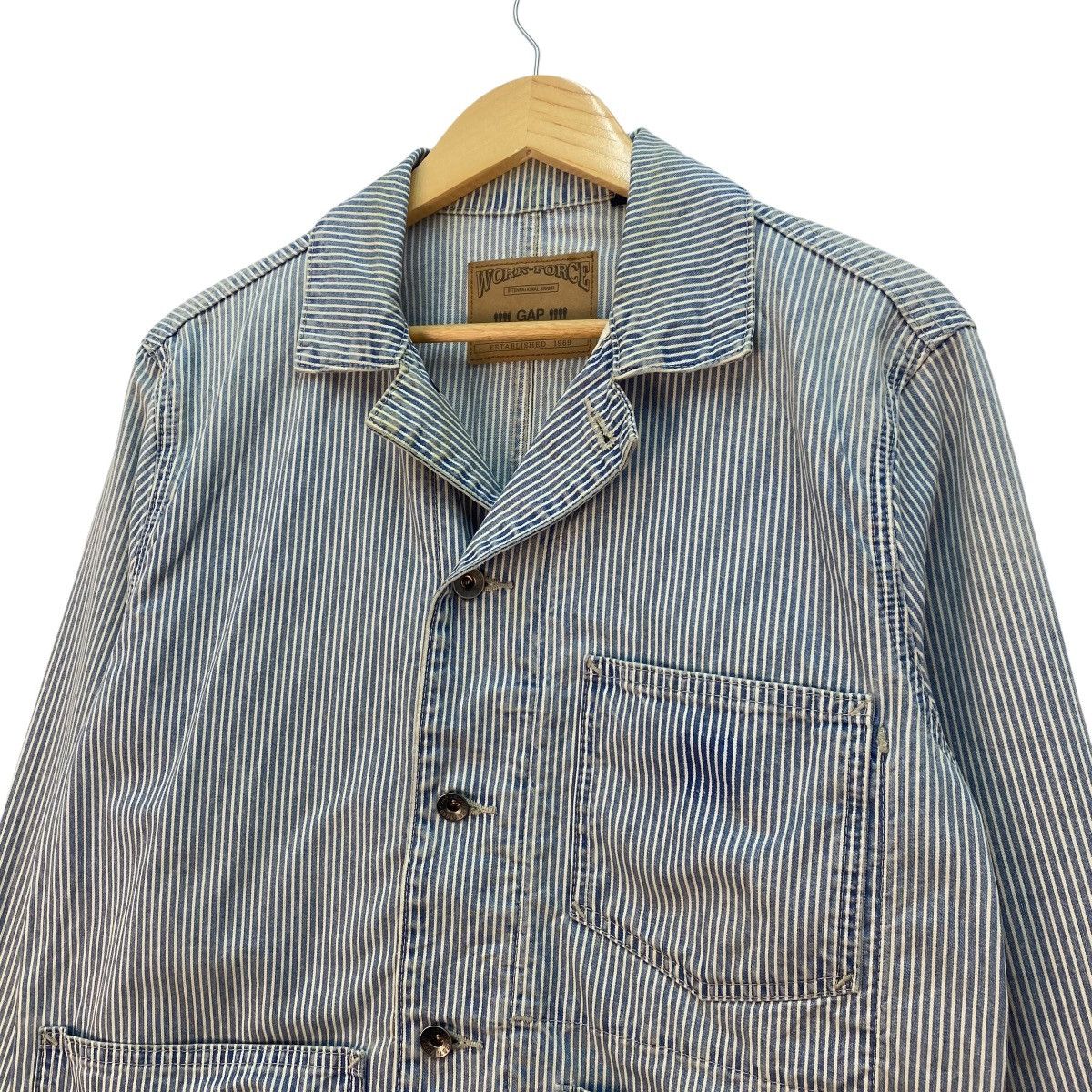 Gap 💥Vintage Gap Workwear Hikory Stripe Jacket Size US M / EU 48-50 / 2 - 3 Thumbnail