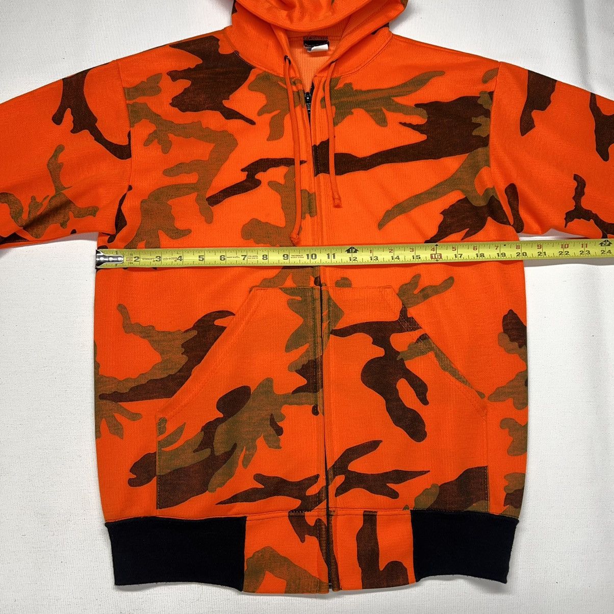 Vintage Ace Sportswear Hoodie Orange Blaze Camo Hooded Sweatshirt Size US M / EU 48-50 / 2 - 18 Thumbnail