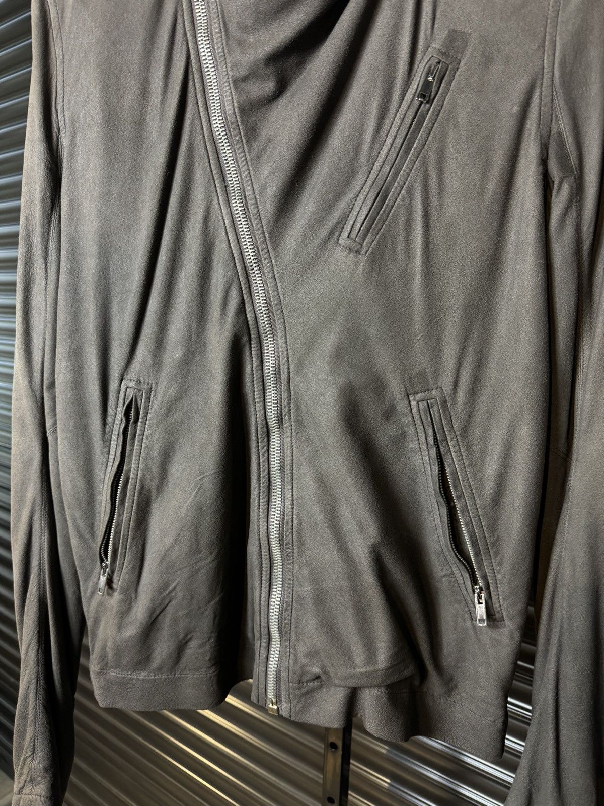 Rick Owens Rick Owens FW11 'ANTHEM' Brown Blistered Lamb Zipper Jacket Size US M / EU 48-50 / 2 - 4 Thumbnail