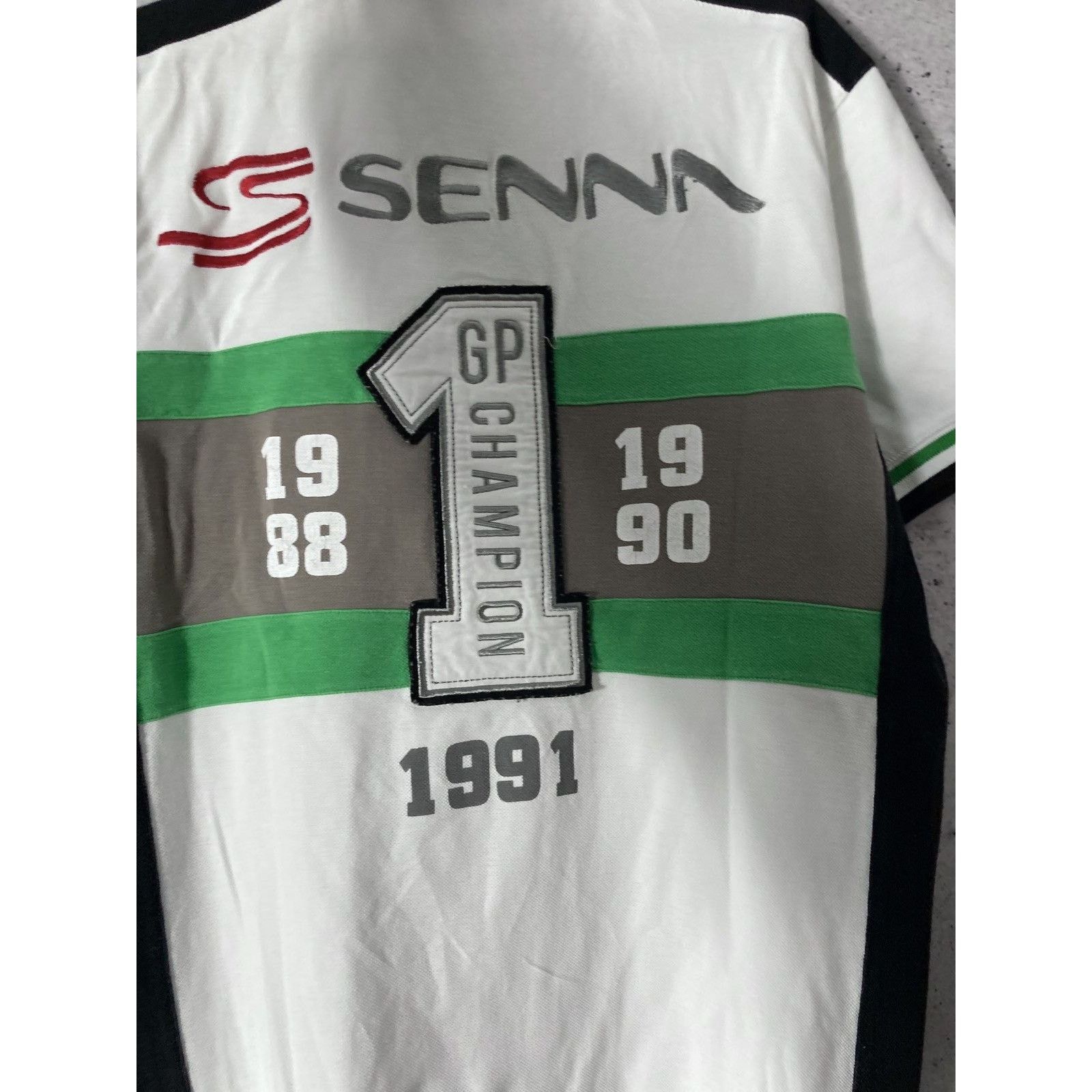 Vintage Aurton Senna Ralph Lauren style polo shirt Size US XL / EU 56 / 4 - 7 Thumbnail