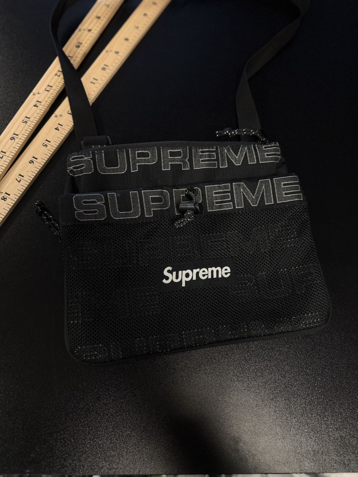 Supreme Supreme FW21 Body Shoulder Bag Black White 🧼 Size ONE SIZE - 1 Thumbnail