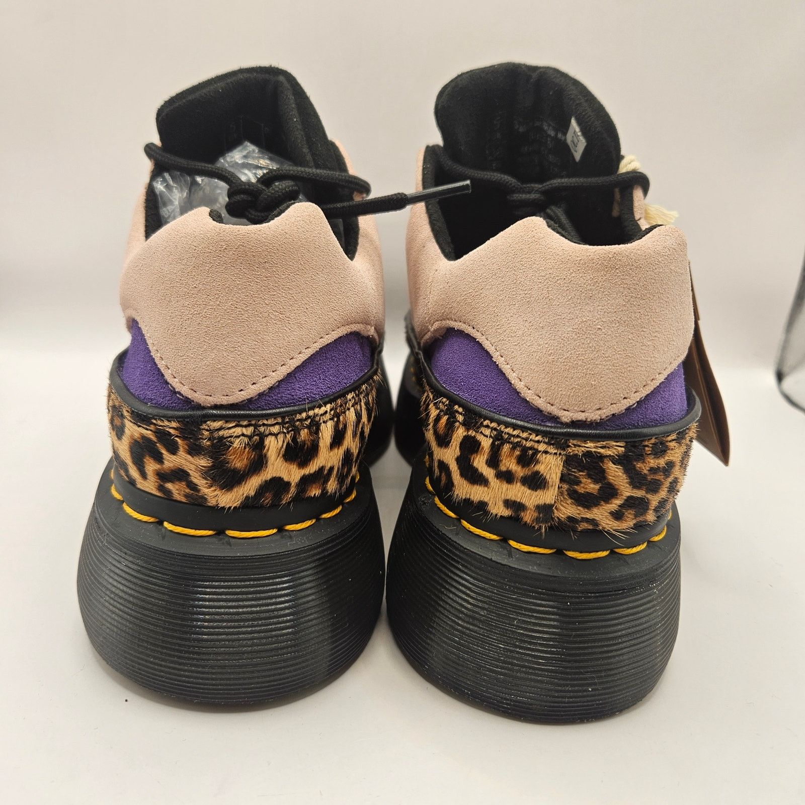 Dr. Martens DR MARTENS WOMEN'S 7 BUZZ 5 EYE LEOPARD SUEDE PINK SUEDE Size US 7 / IT 37 - 3 Thumbnail