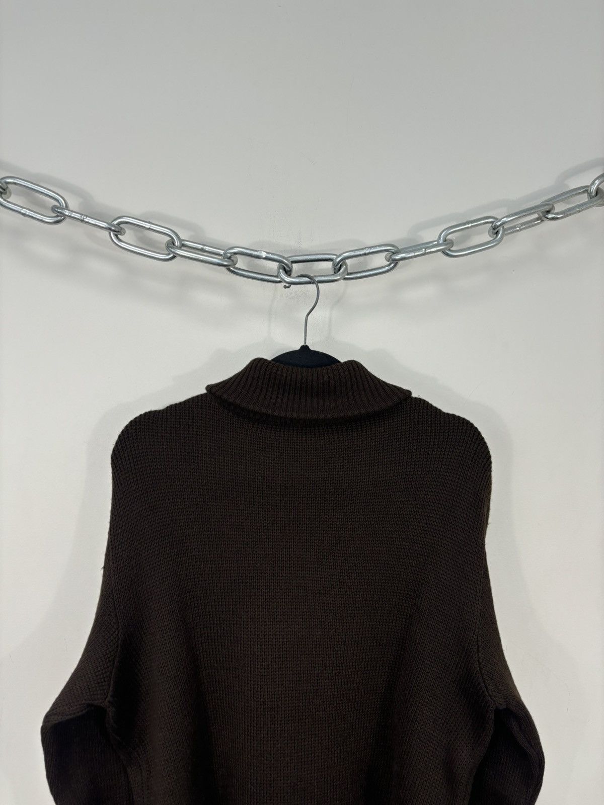 McGregor Vintage 70s McGregor Sportswear Brown Cable Knit Zip Sweater Size US M / EU 48-50 / 2 - 12 Thumbnail