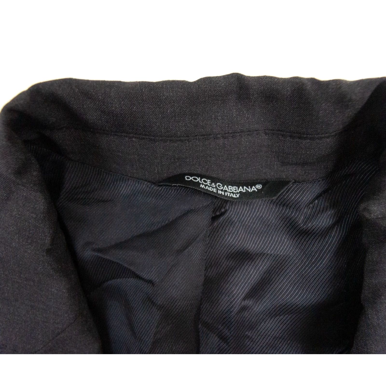 Dolce & Gabbana Dolce & Gabbana Blazer Jacket Mens 50 Black Wool Regular Fit Martini Style Size 50R - 4 Thumbnail