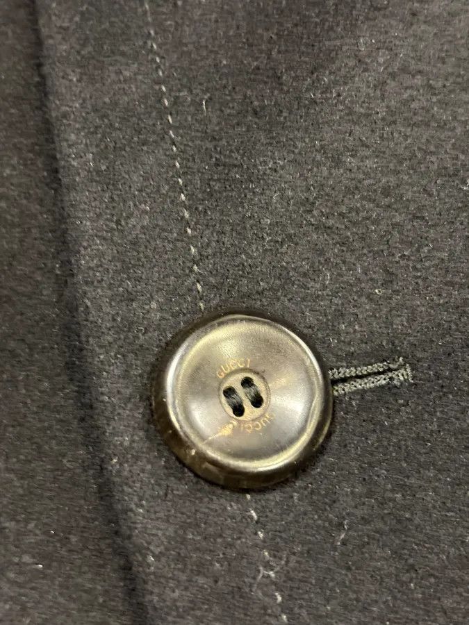 Gucci 2000s Gucci Black Wool Premium Classy Long Coat Size US M / EU 48-50 / 2 - 7 Thumbnail