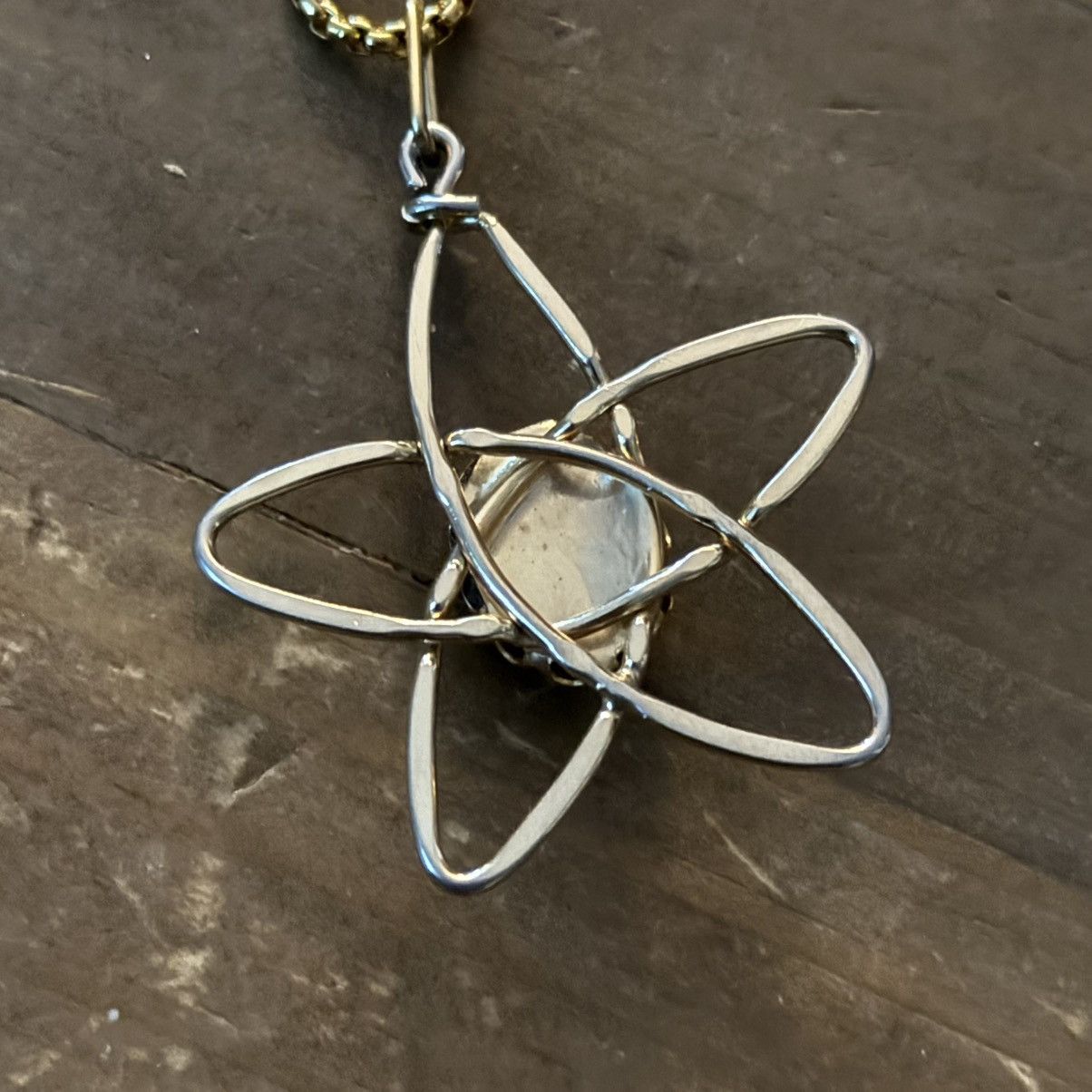 Other Gold tone open star gemstone pendant necklace Size ONE SIZE - 5 Thumbnail