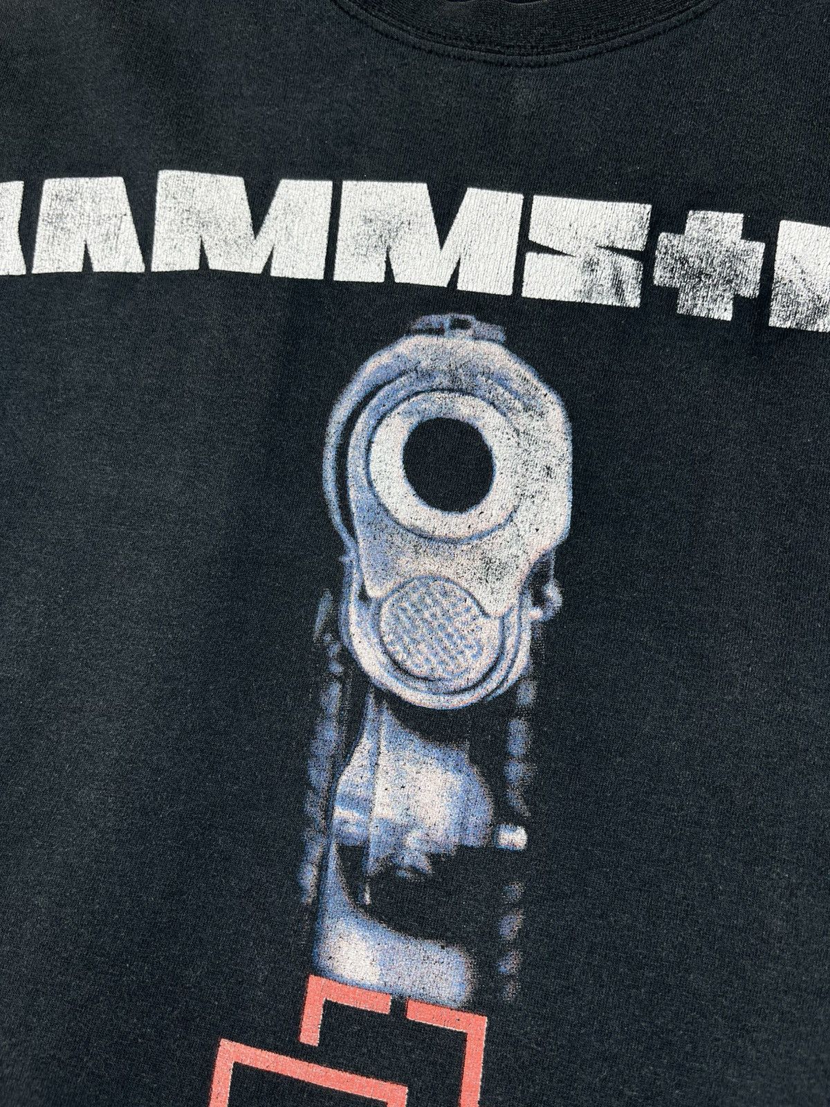 Band Tees × Vintage 2002 Rammstein Feuer Frei Fire Freely Gun Vintage Tshirt Size US M / EU 48-50 / 2 - 4 Thumbnail