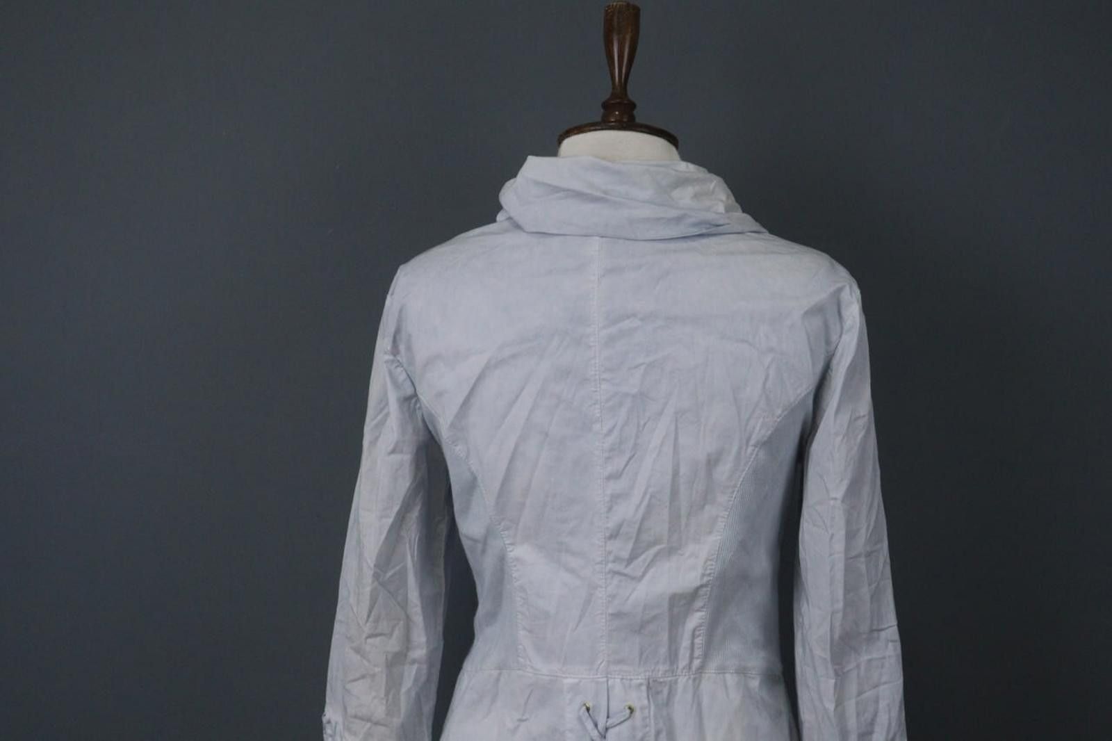 Bottega Veneta Bottega Blue Cotton Graphic Print Lace Up Blouse Top Size S Size S / US 4 / IT 40 - 11 Thumbnail