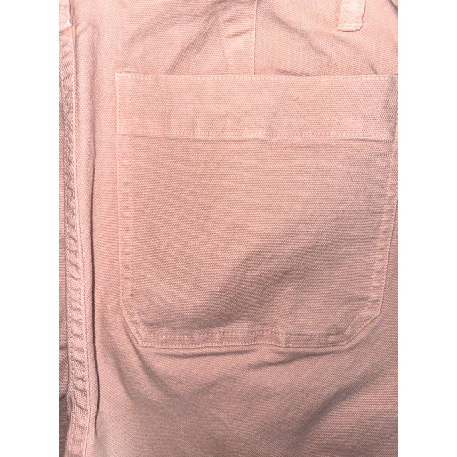 Madewell VINTAGE Madewell Womens Powder Pink Wide Leg Cropped High Waist Canvas Denim Jeans 28 Size 24" / US 00 / IT 34 - 6 Thumbnail