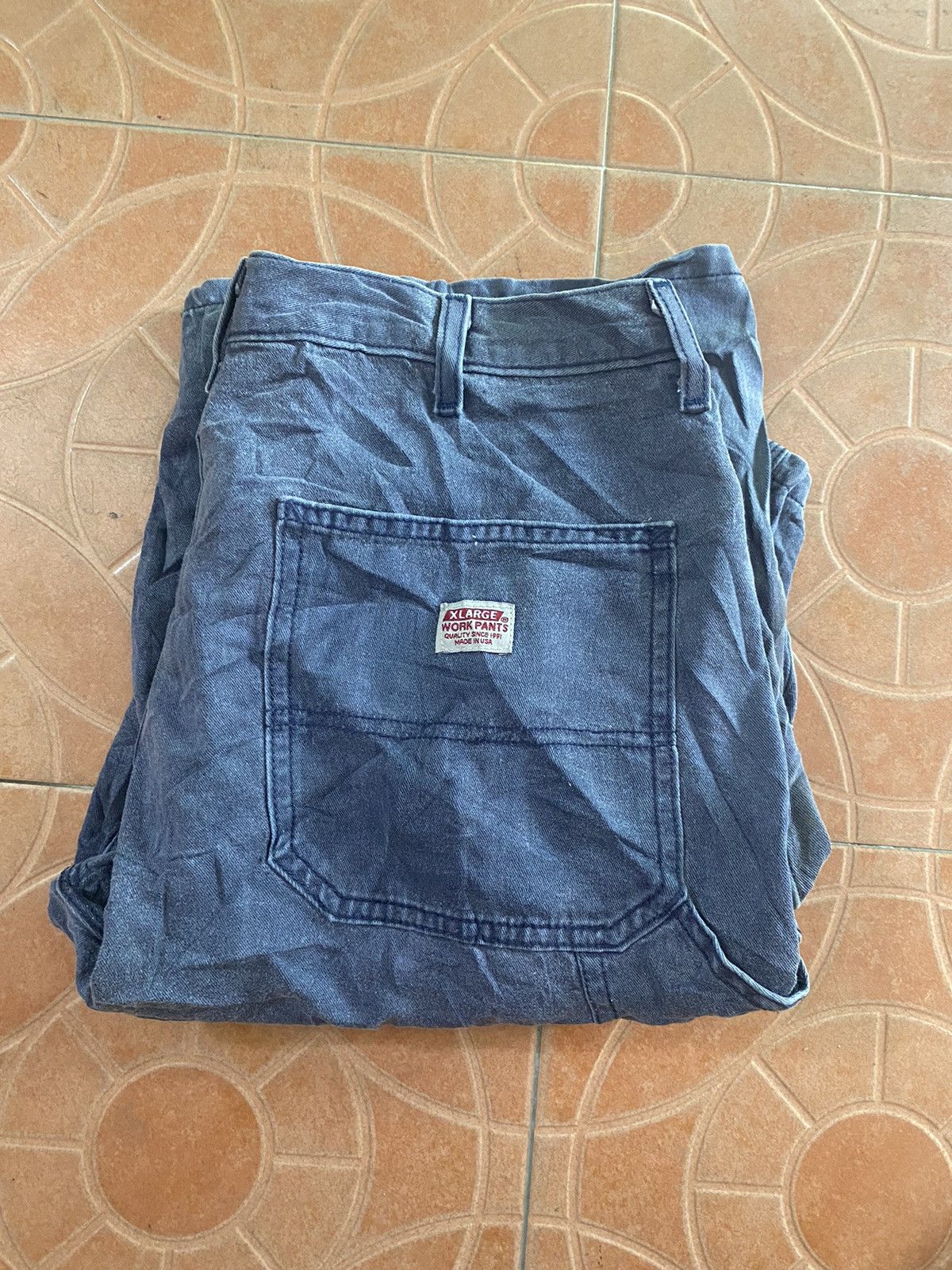 Vintage × Xlarge Vintage Xlarge workpant faded Size US 34 / EU 50 - 11 Thumbnail