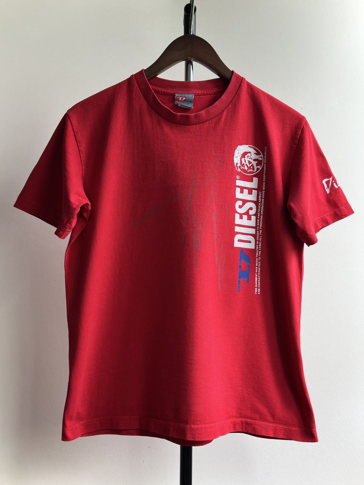 Diesel × Vintage VINTAGE Y2K DIESEL BIG LOGO TEE Size US L / EU 52-54 / 3 - 1 Thumbnail