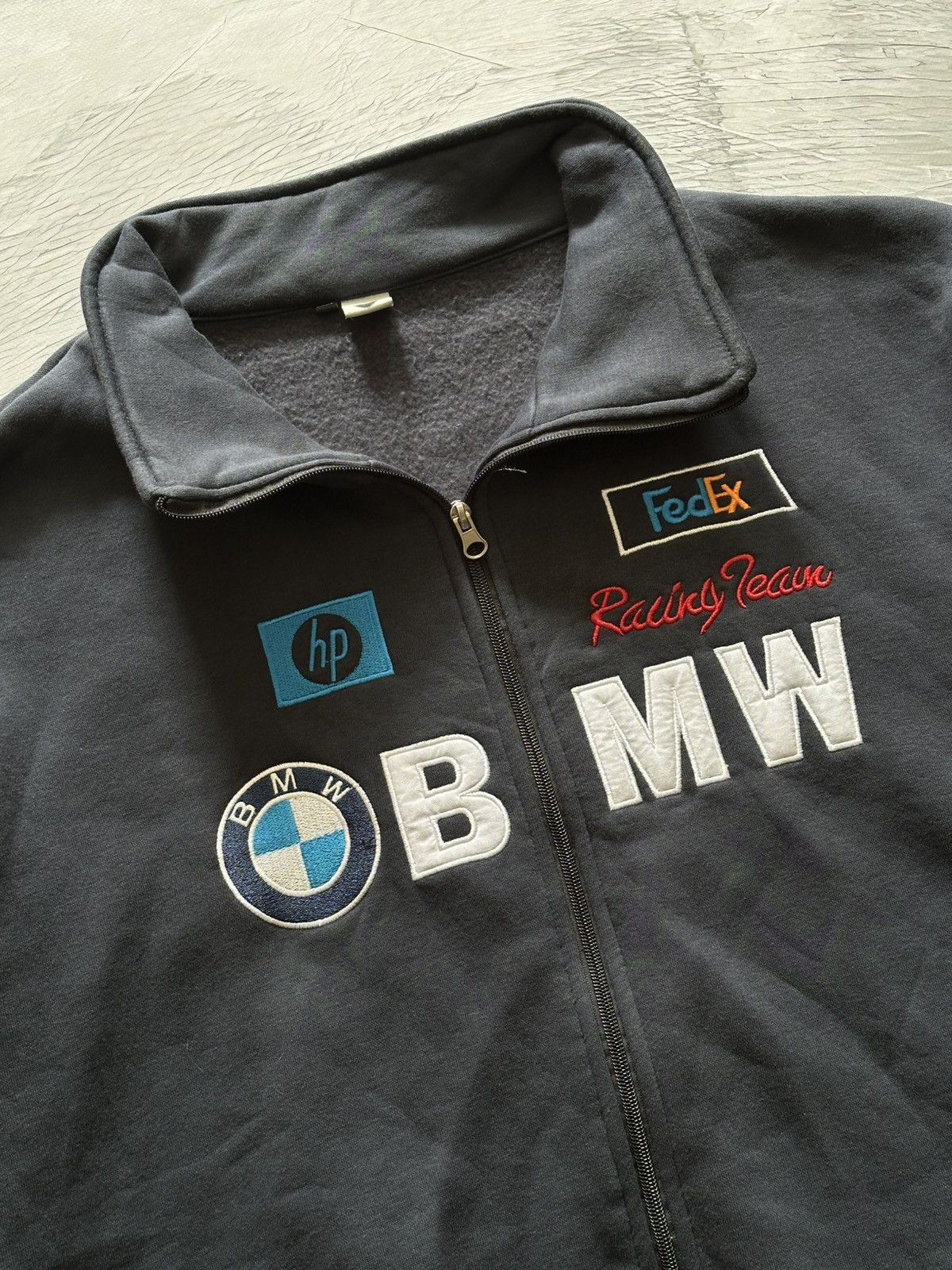 BMW × Vintage 🔥BMW Racing Team Full Zip Track Jacket Size US XL / EU 56 / 4 - 2 Thumbnail