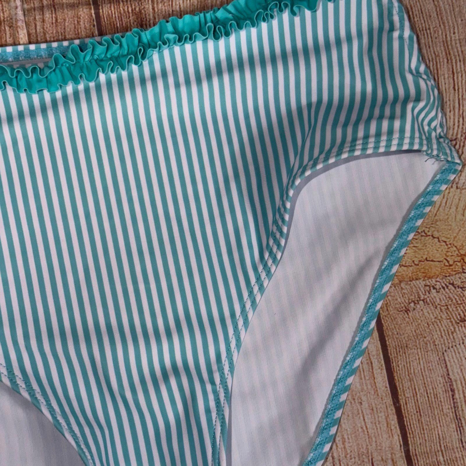 Other Striped High-Waisted Bikini Set with Ruffle Trim Size M Size ONE SIZE - 4 Thumbnail