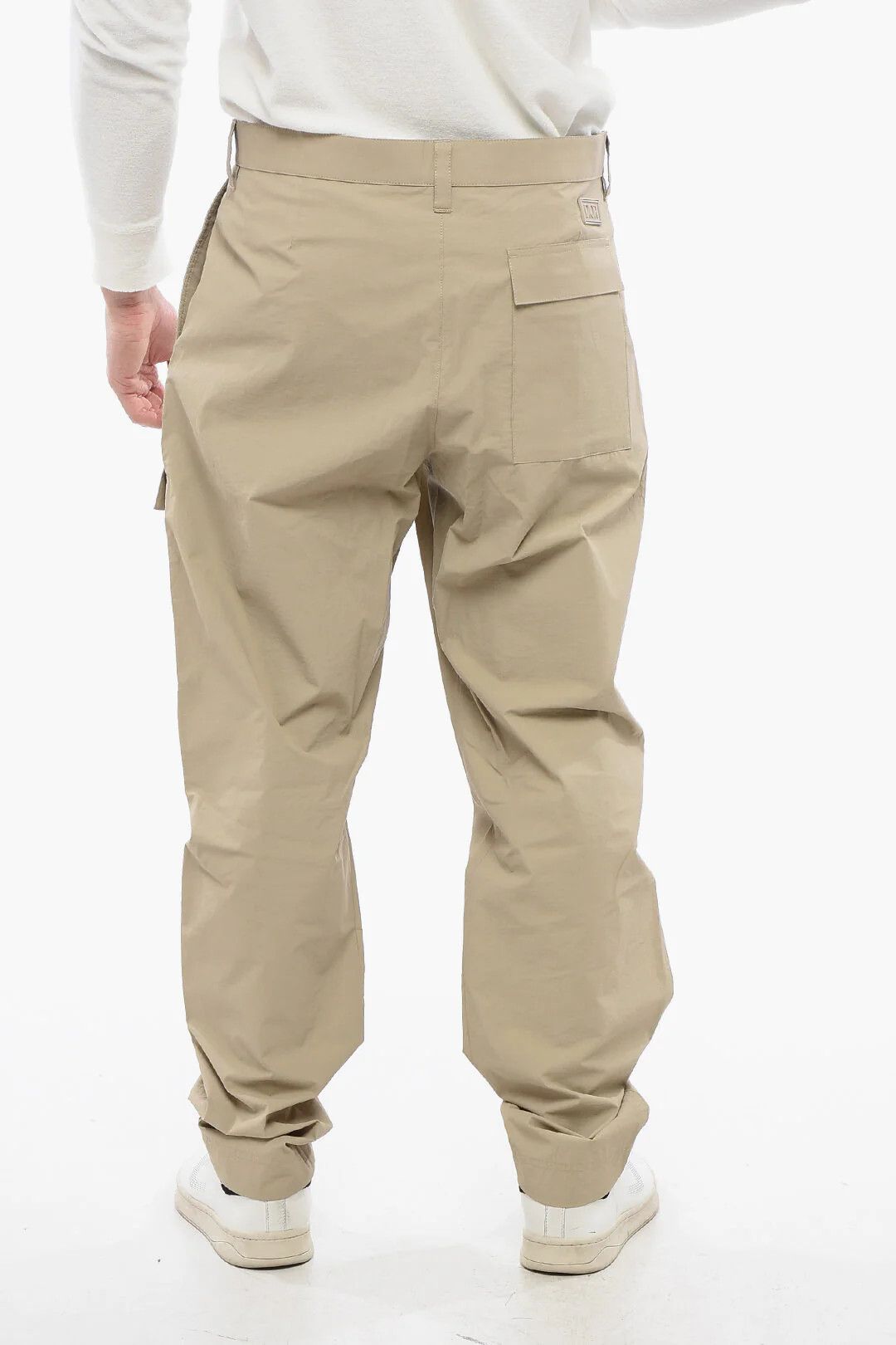 Dior og1mm0326 Cotton-Blend Cargo Trousers in Beige Size US 32 / EU 48 - 2 Thumbnail