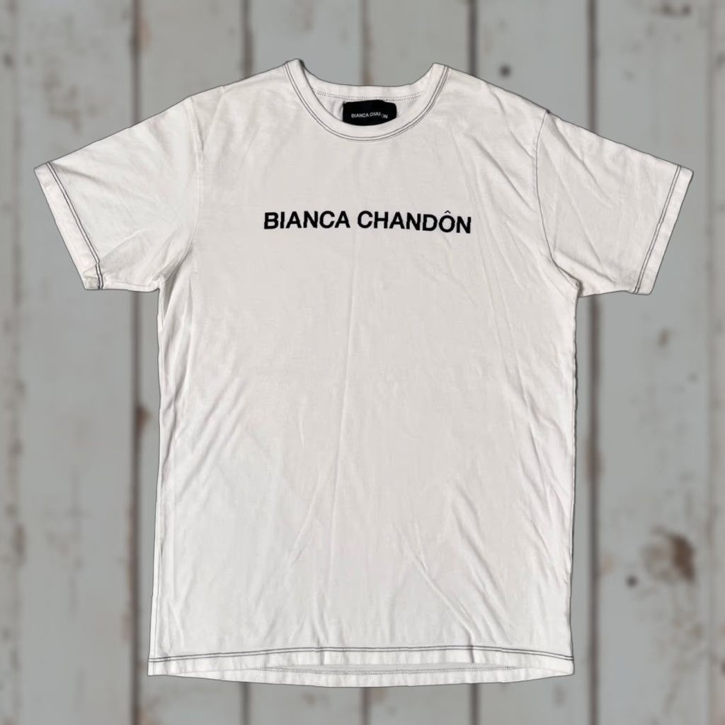 BIANCA CHANDON Bianca Chandon T-Shirt Classic Logo White L Unisex Adults Short Sleeve Made In USA Skateboarding Streetwear Designer Los Angeles Size US L / EU 52-54 / 3 - 1 Thumbnail