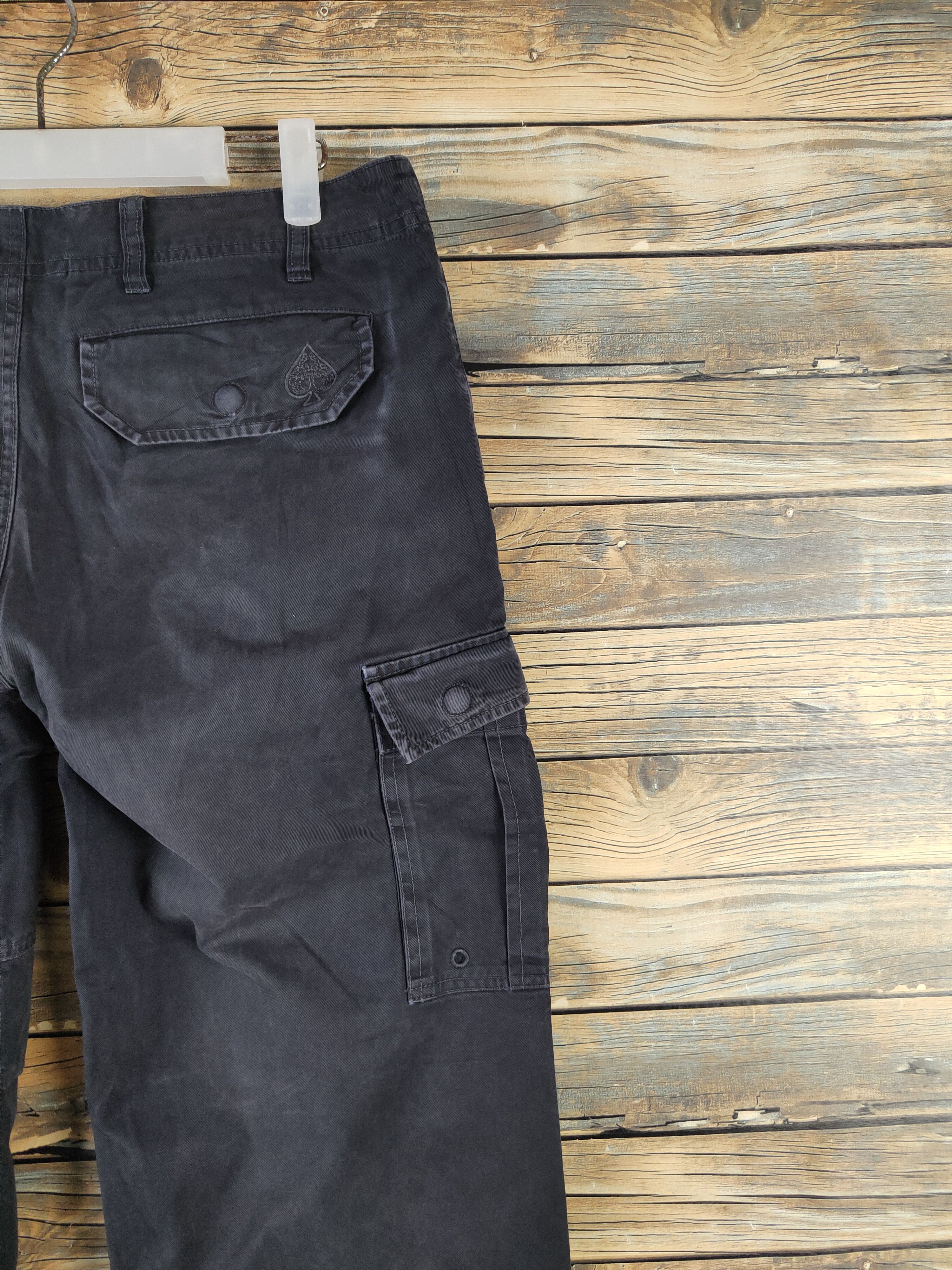 291295=Homme DL 291295 Homme Black Multipocket Tactical Cargo Pants #1335 Size US 32 / EU 48 - 12 Thumbnail