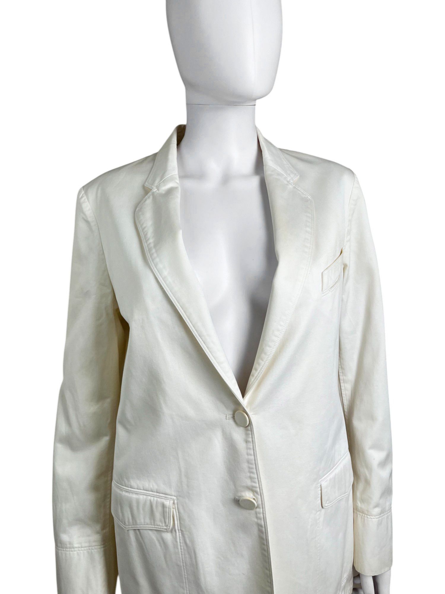 Maison Margiela by Martin S/S 2006 White Cotton Blazer Size M / US 6-8 / IT 42-44 - 7 Thumbnail
