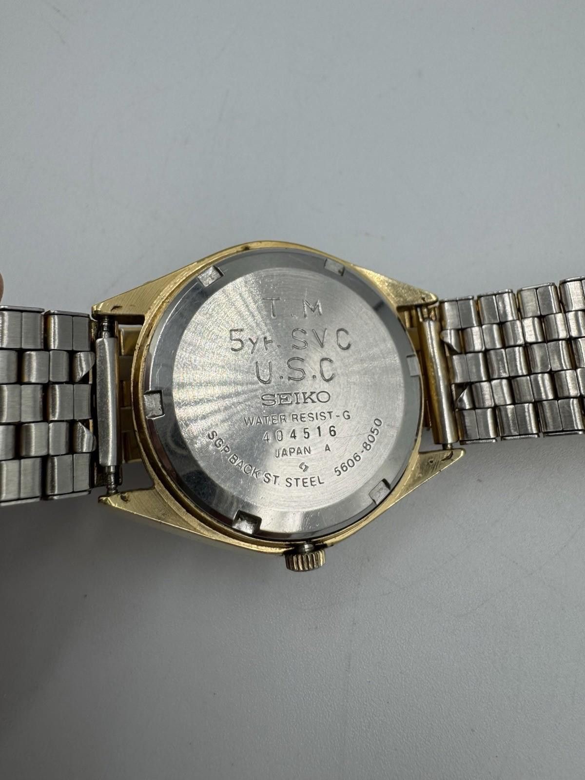 Seiko 1970s Seiko Lord Matic LM 56068050 Gold Automatic USC Etched Size ONE SIZE - 7 Thumbnail