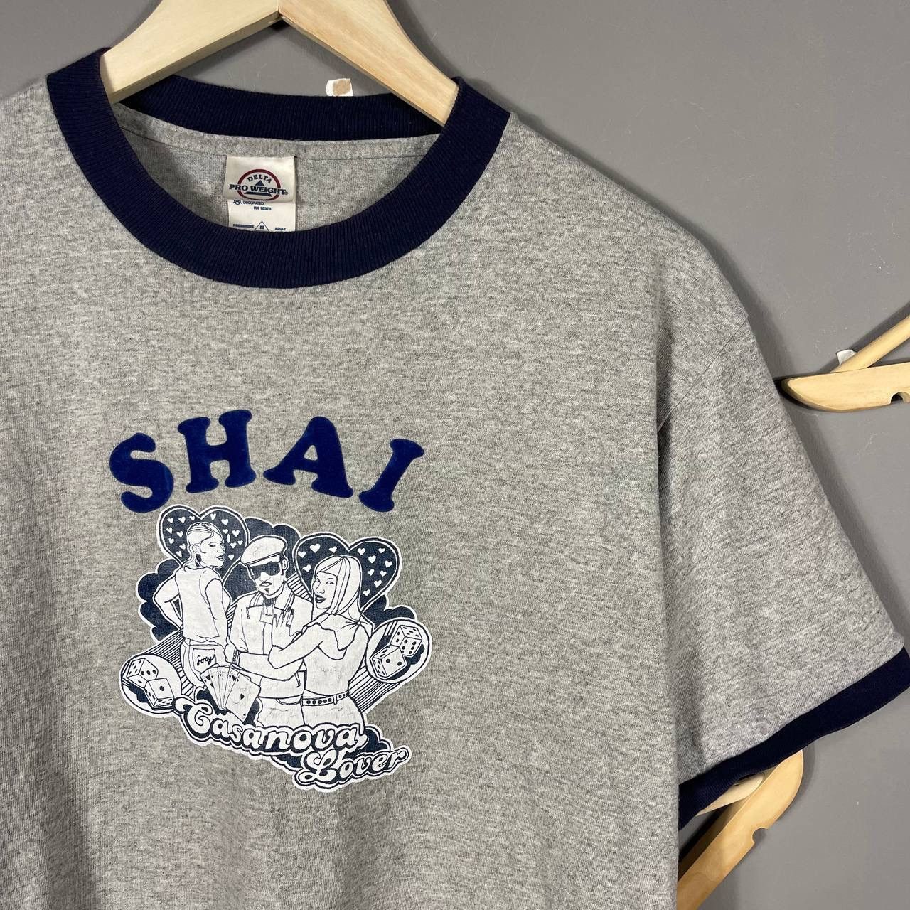 Band Tees × Vintage Vintage SHAI 90s Casanova Lover Graphic t-shirt Size US M / EU 48-50 / 2 - 2 Thumbnail