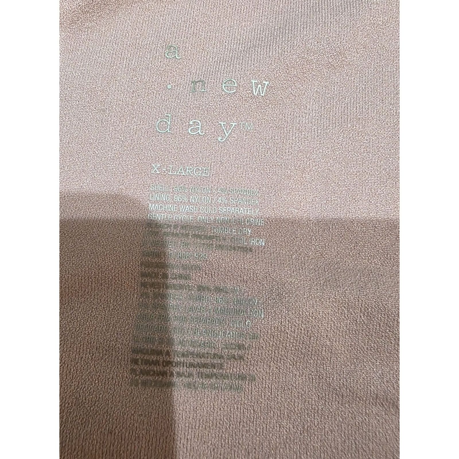 Vintage A New Day Long XL Long Sleeve Sqaude Neck Top Nylon Shirt Womens Pink XL Size XL / US 12-14 / IT 48-50 - 6 Thumbnail
