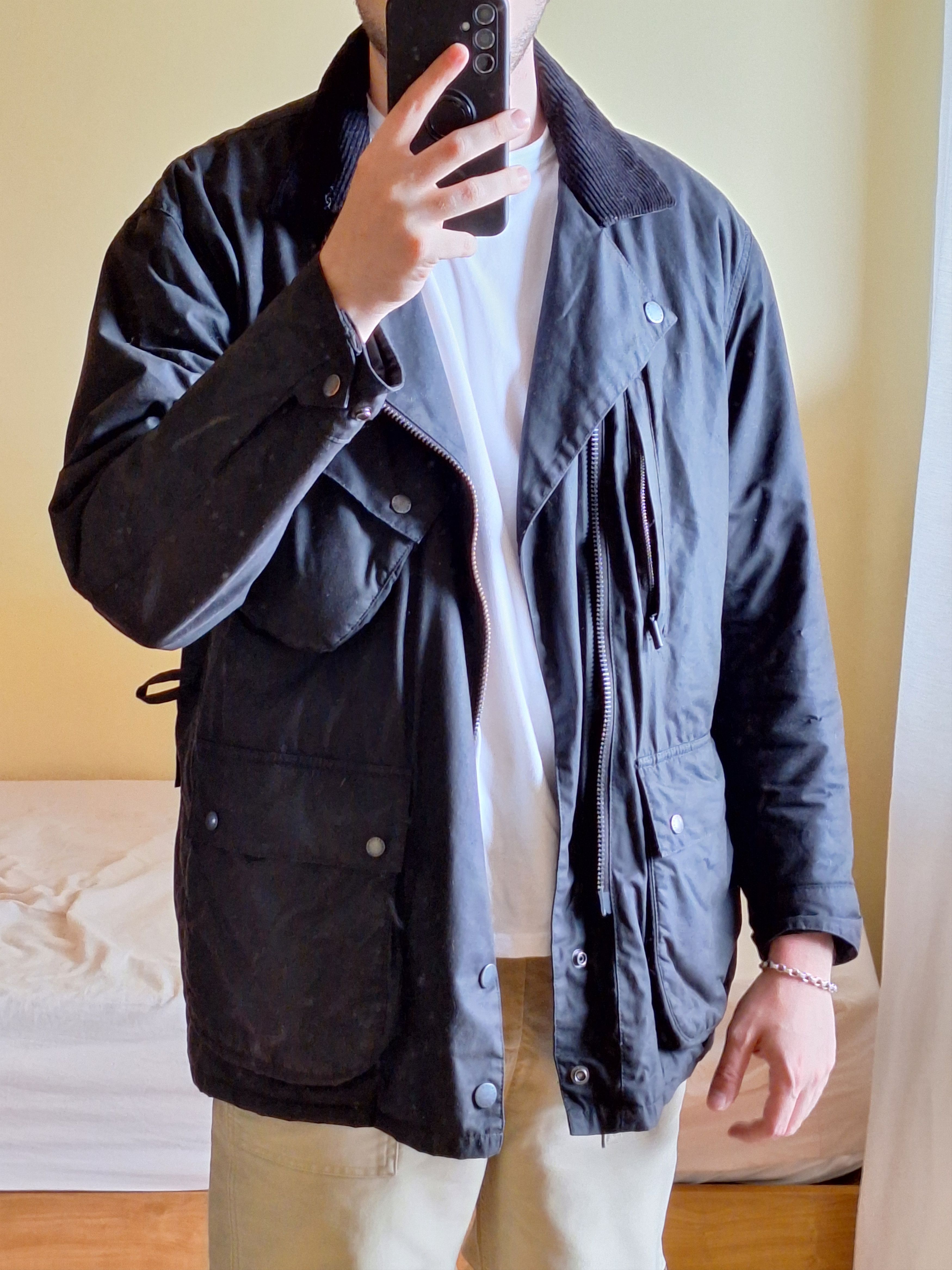 Barbour Engineered Garments Barbour x Engineered Garments Black Coat L Grailed