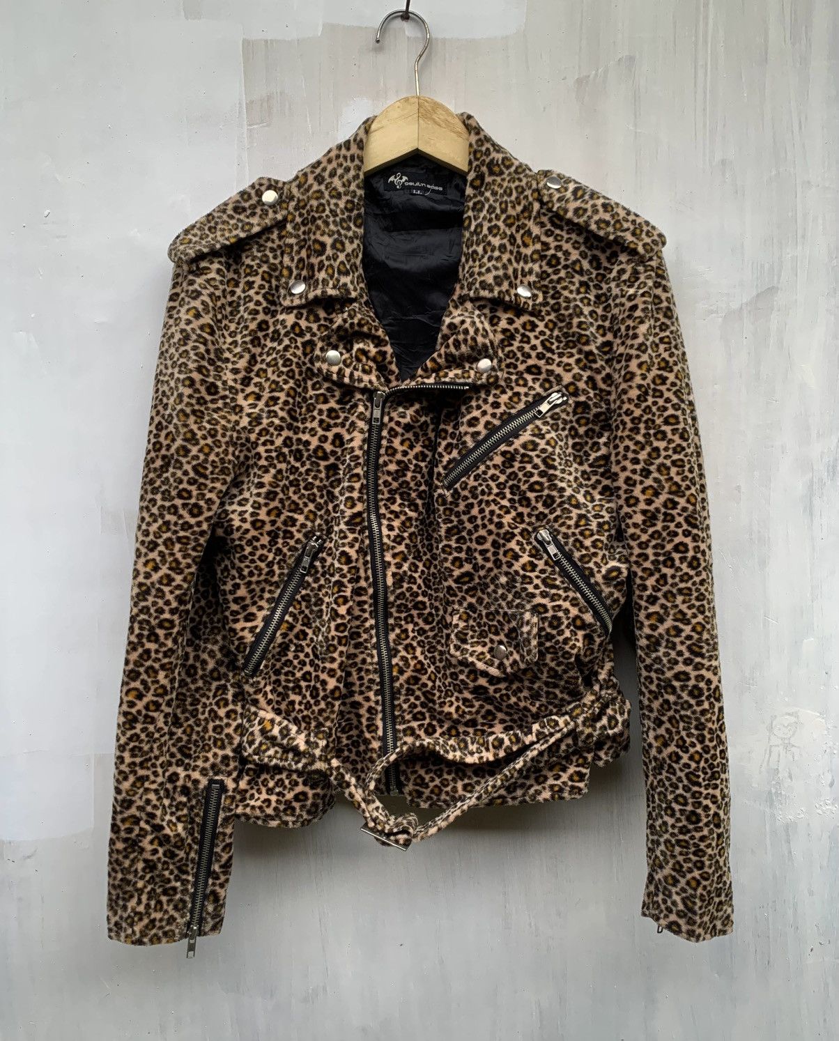 Vintage Vintage devil n bass leopard perfecto motorcycle jacket Size US L / EU 52-54 / 3 - 2 Thumbnail