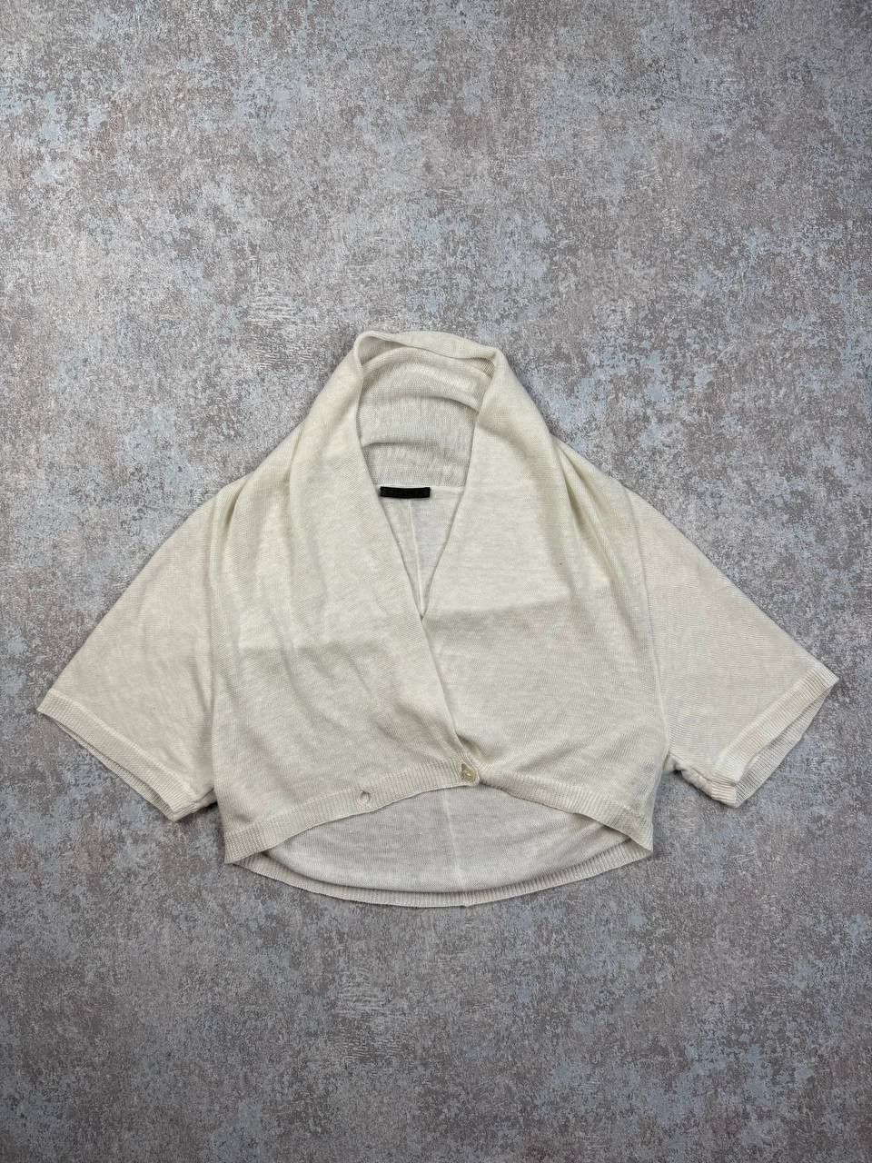 OSKA Oska Bolero Shrug Knit White Cardigan Size XS / US 0-2 / IT 36-38 - 4 Thumbnail