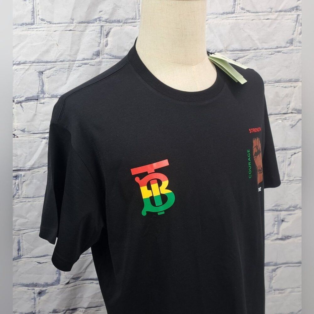 Burberry NWT Burberry Men's T-Shirt Tee Black Power Fist TB Logo Org Size US M / EU 48-50 / 2 - 3 Thumbnail