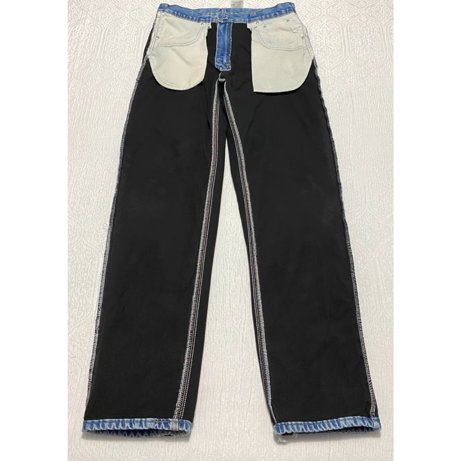 Carhartt Carhartt Jeans - 34x34 - Blue - Lined - 5-Pocket - Denim - Straight - Relaxed - B155 DST - Men's - 34in inseam Size US 34 / EU 50 - 2 Thumbnail
