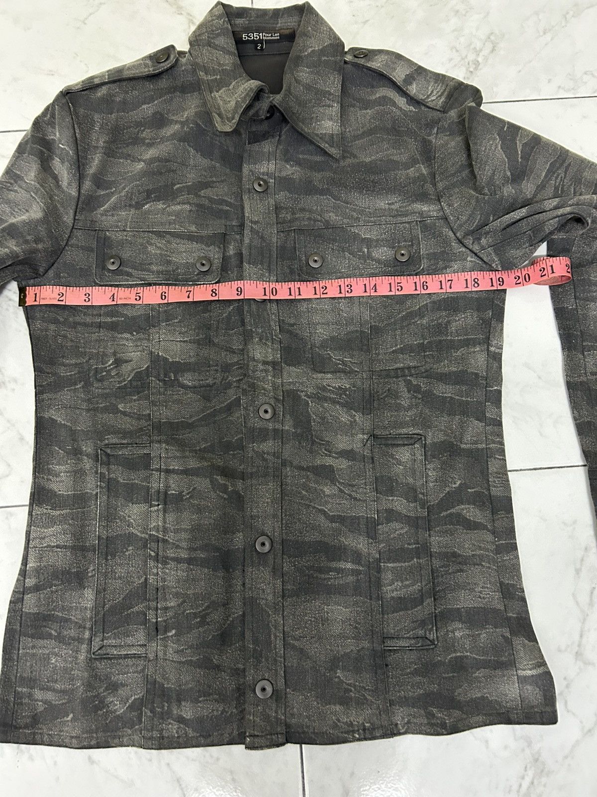 5351 POUR LES HOMMES 5351 POUR LESS HOMMES DOUBLE BREASTED JACKET TIGER STRIPE Size US M / EU 48-50 / 2 - 15 Thumbnail