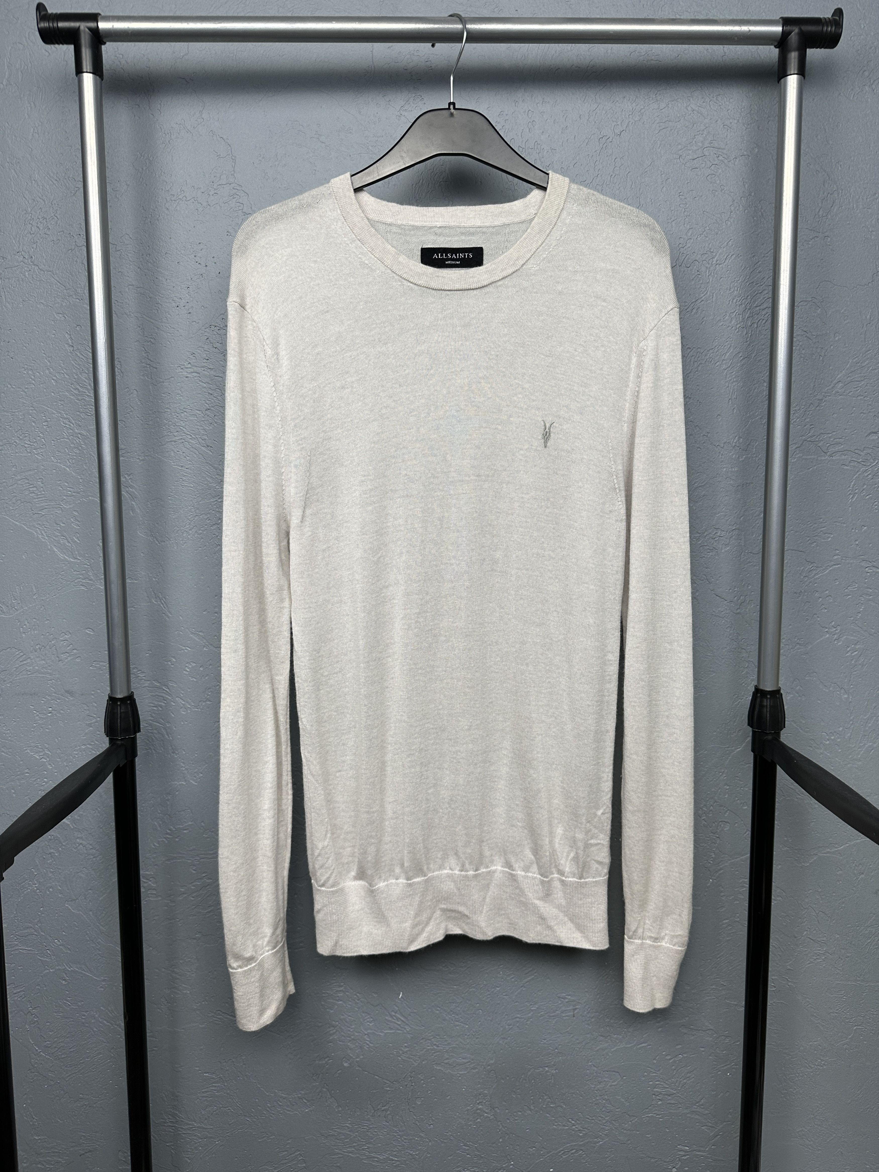 Allsaints AllSaints Mens Mode Merino Crew Neck Wool Knit Sweater Size US M / EU 48-50 / 2 - 1 Thumbnail