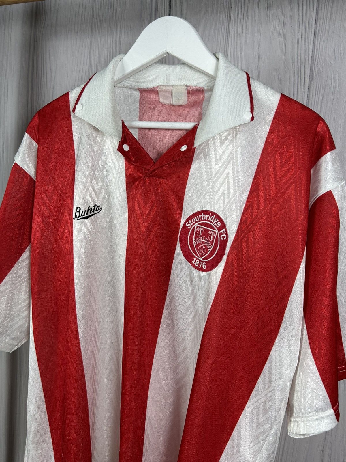 Other Rare Vintage 90’s FC Stourbridge Bukta Soccer Jersey 42/44 Size US L / EU 52-54 / 3 - 3 Thumbnail