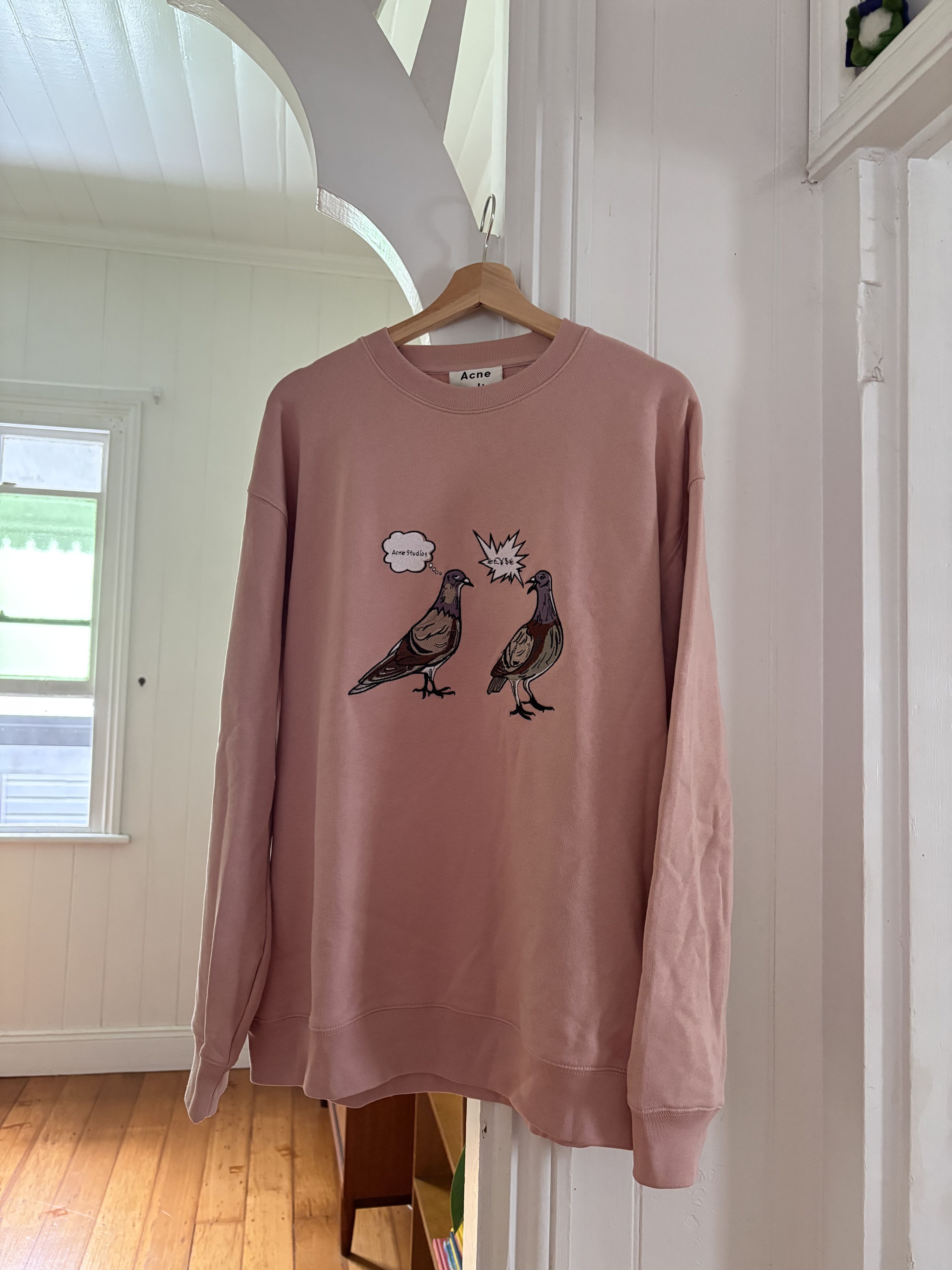 Acne Studios Acne Studios pink pigeon sweater Size US L / EU 52-54 / 3 - 1 Thumbnail